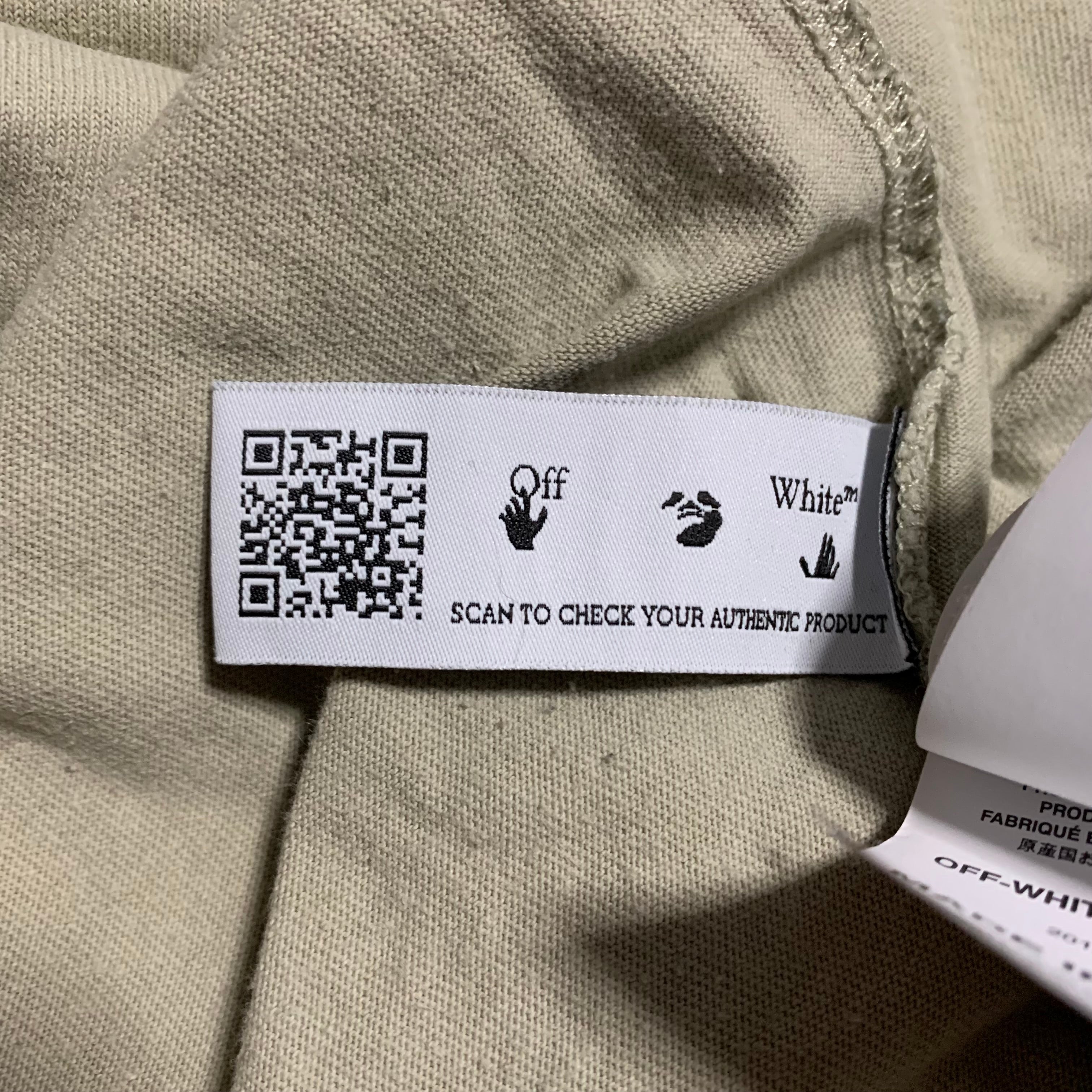 Off White Medium Paint Splatter Beige Tee Virgil Abloh