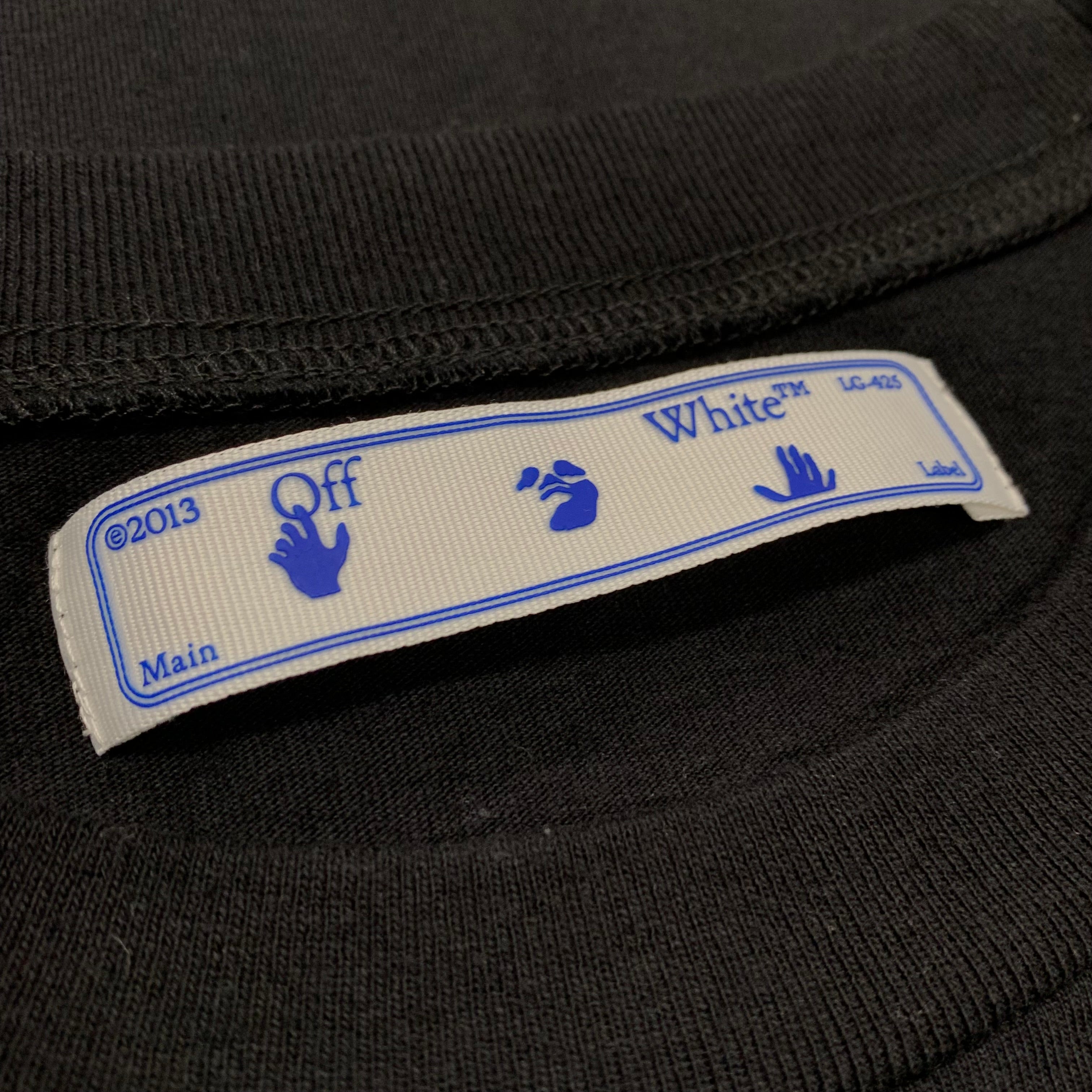 Off White Medium Hand Logo Black T-Shirt Virgil Abloh