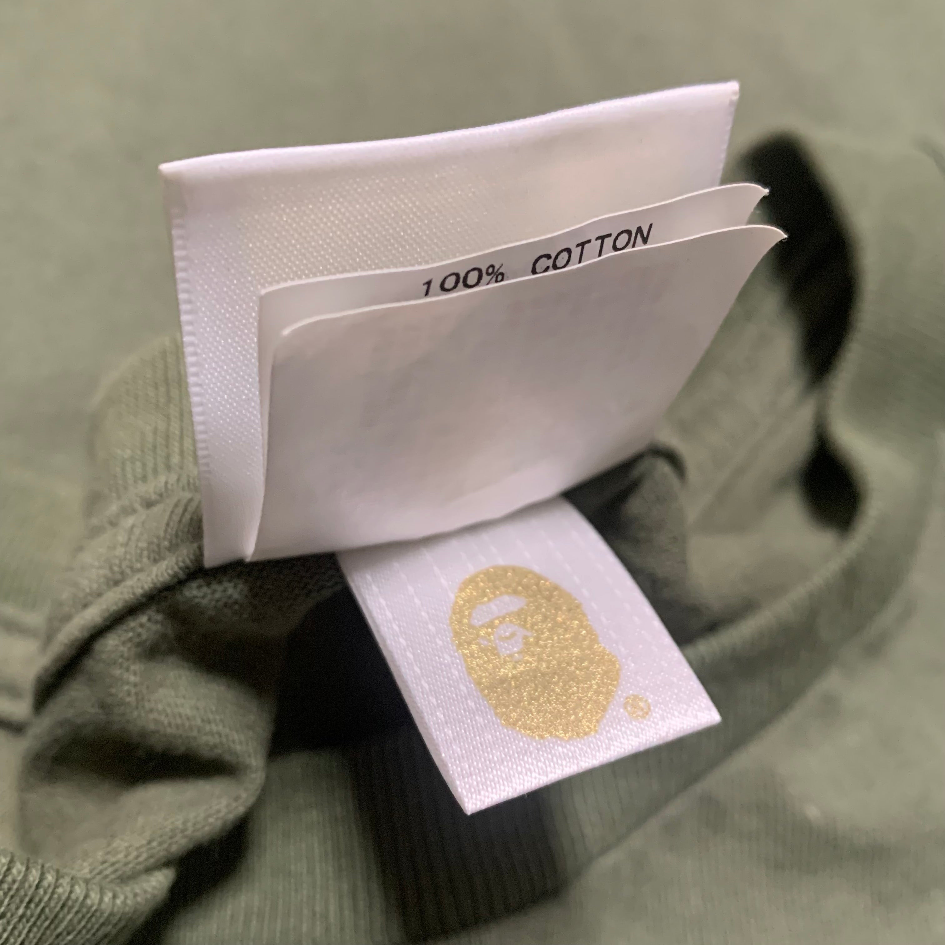 Bape Medium Shark Khaki Green Tee A Bathing Ape