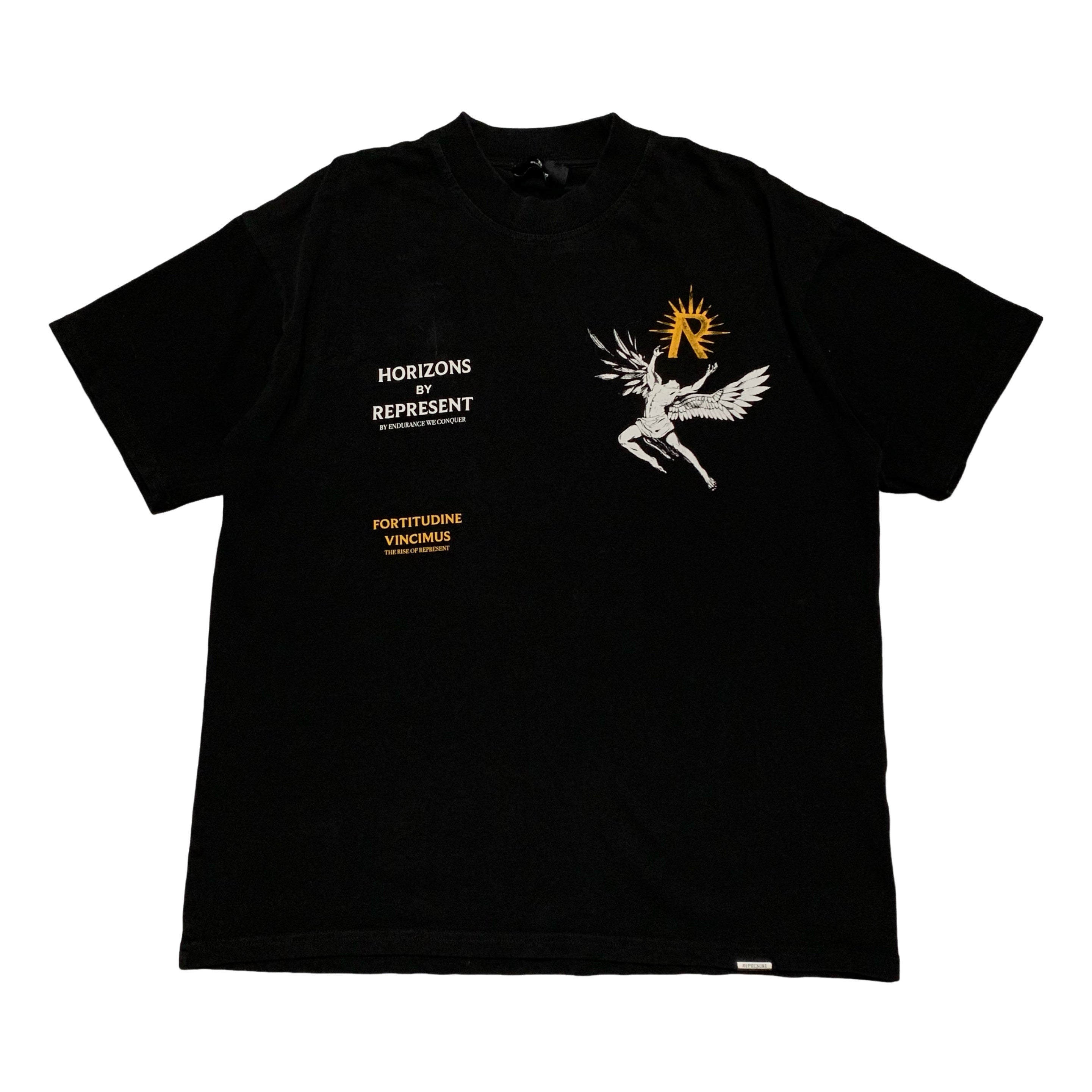 Represent Medium Icarus Jet Black Tee