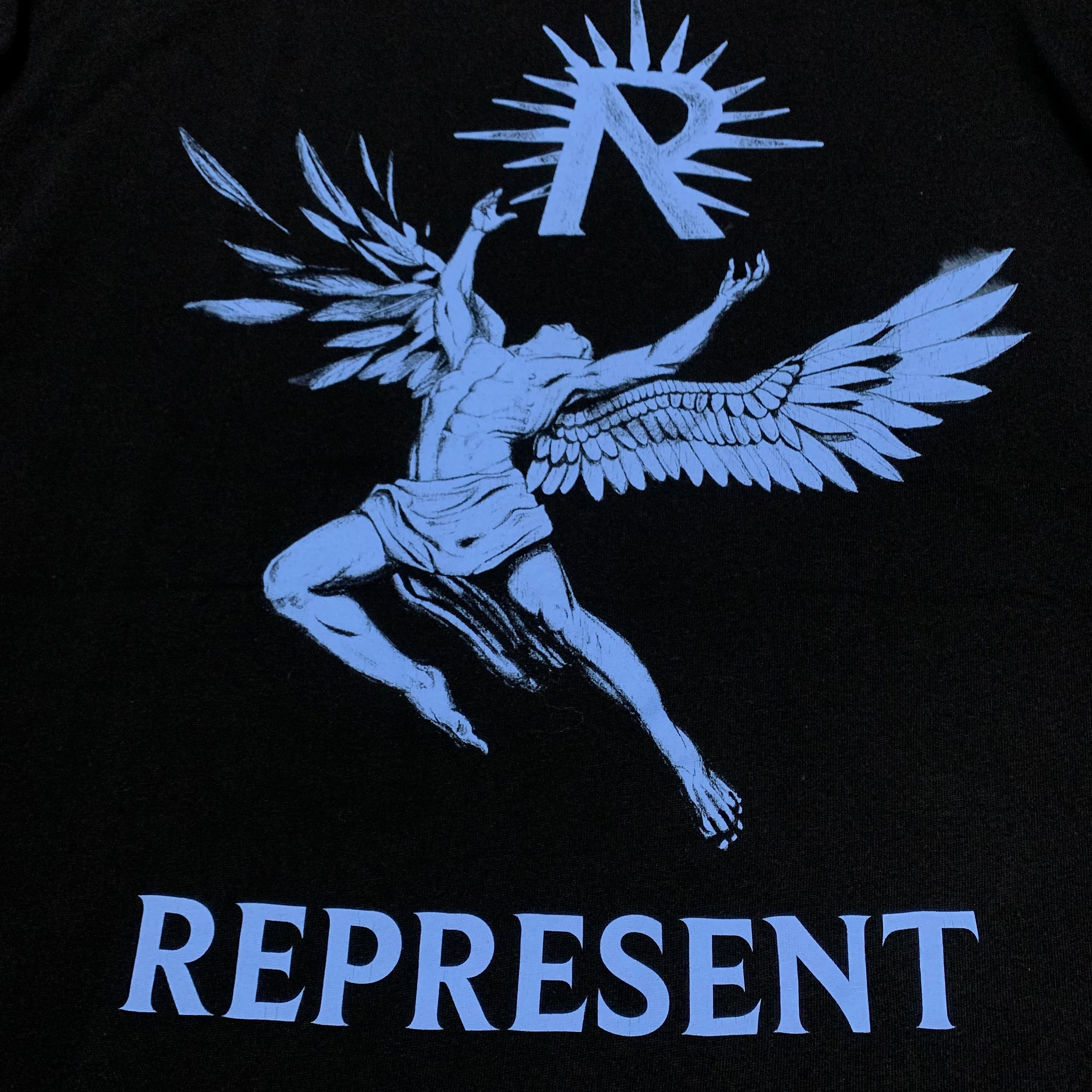 Represent XL Icarus Jet Black Tee Coggles Limited Edition