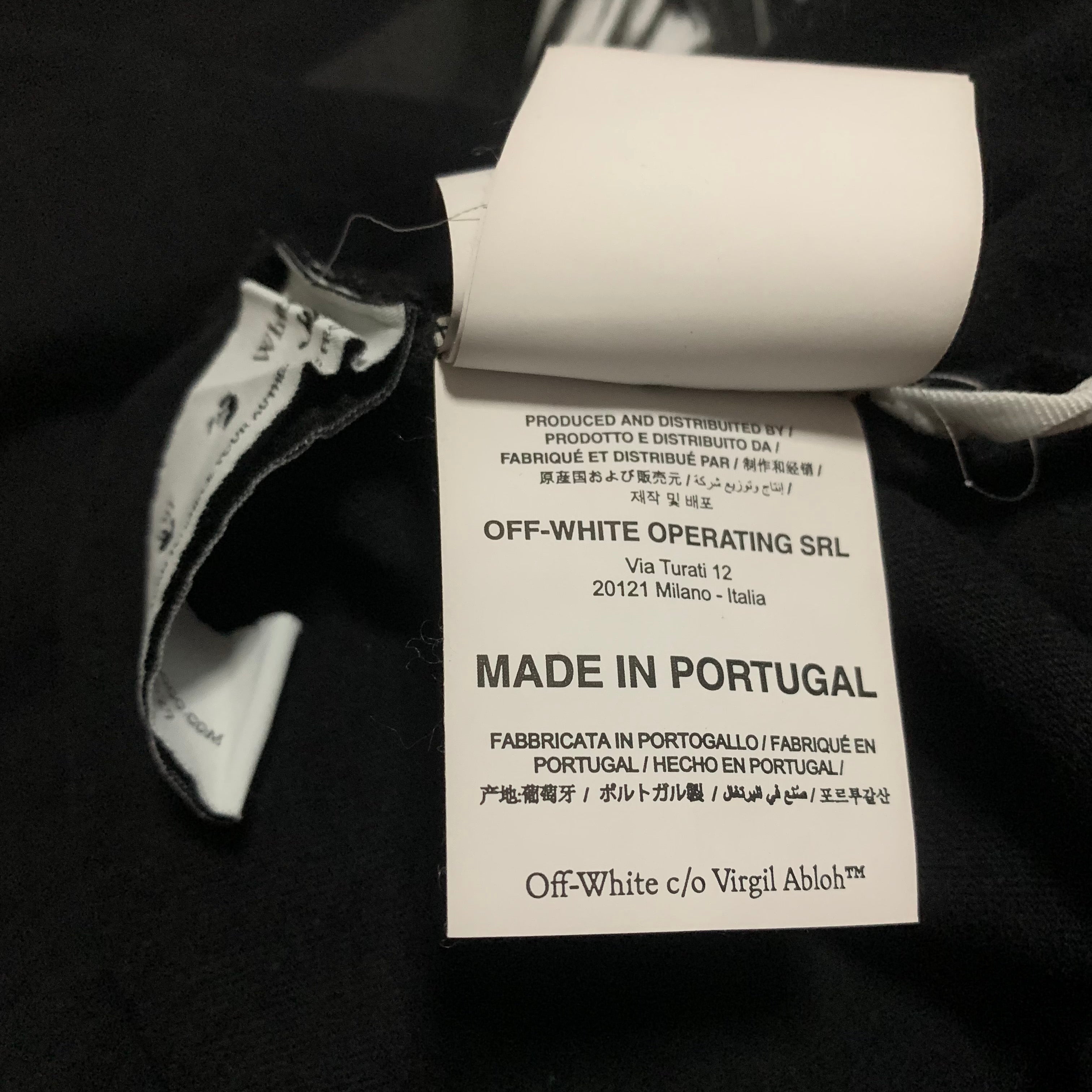 Off White Small Caravaggio Painting Black Tee Virgil Abloh