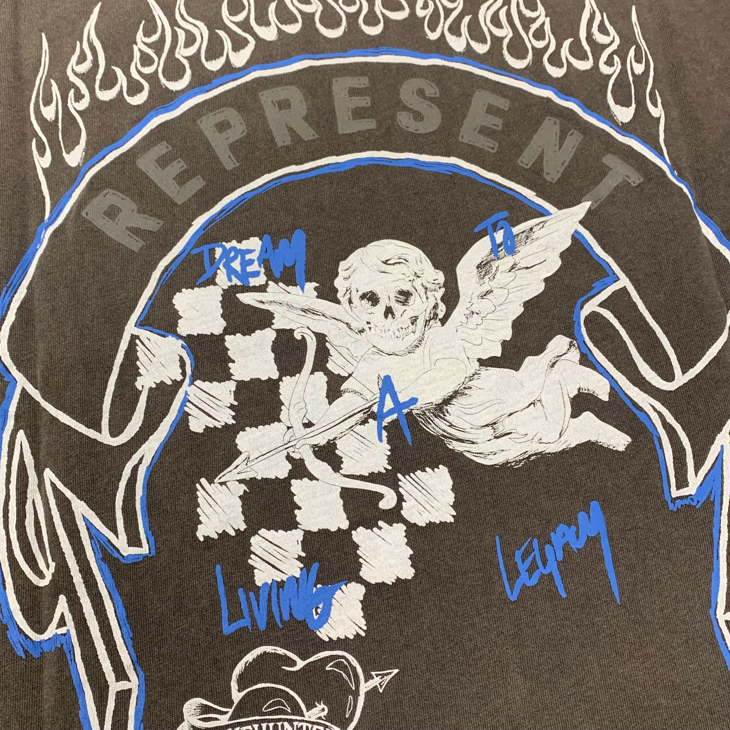 Represent XL Tee Flannels Legacy Banner Vintage Grey T-Shirt