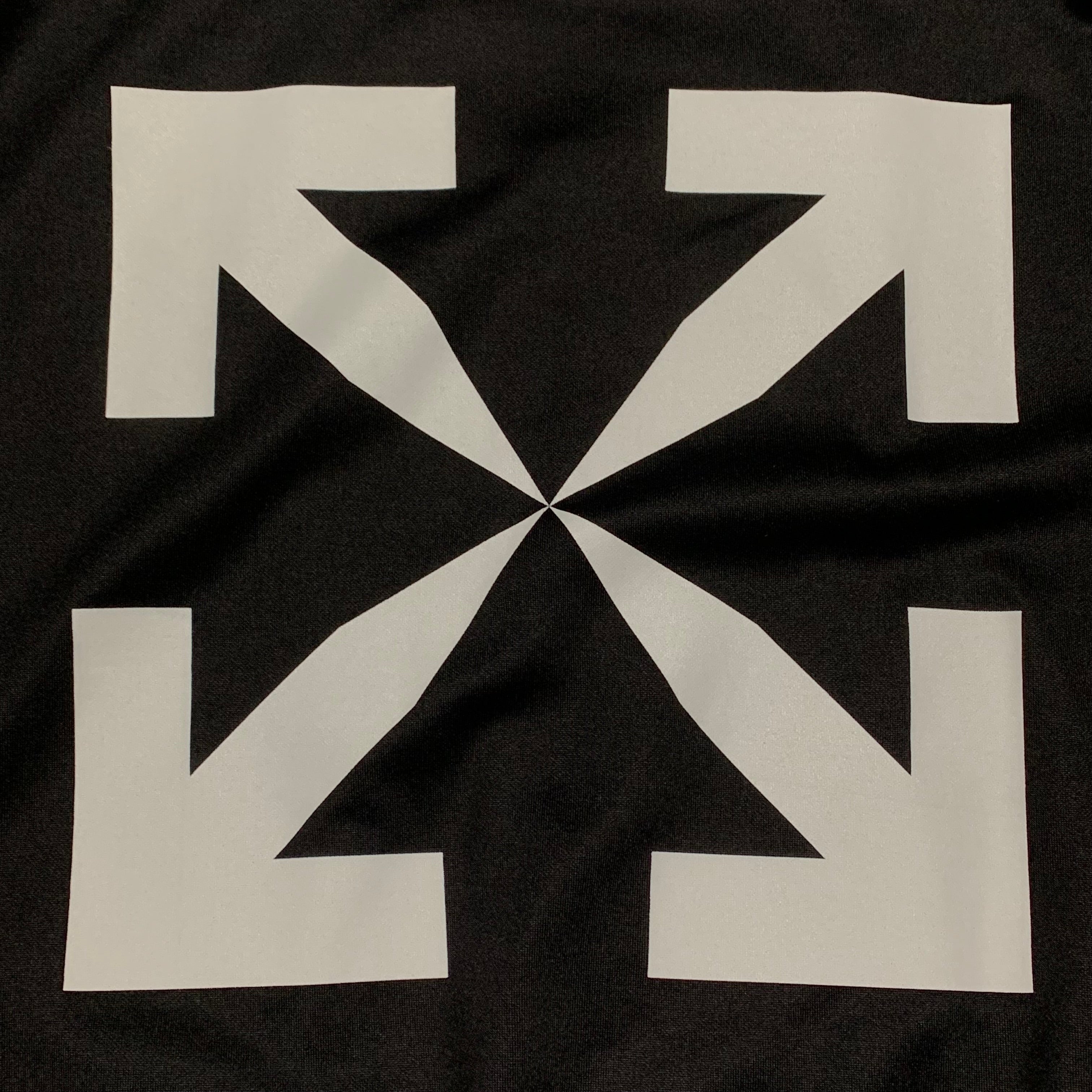 Off White Medium Jacket Single Arrows Black Track Top Jacket Virgil Ablloh