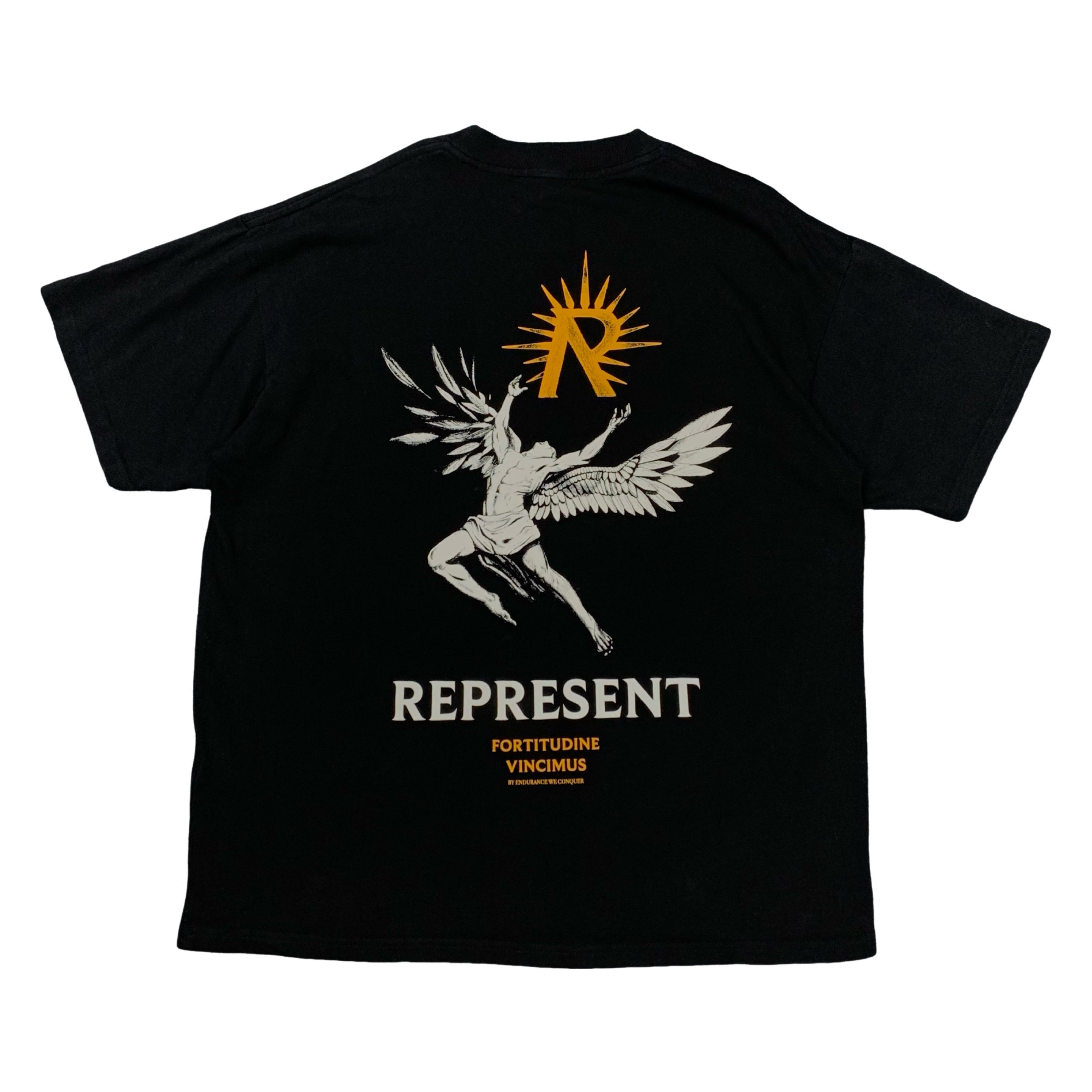 Represent Large Tee Icarus Jet Black T-Shirt