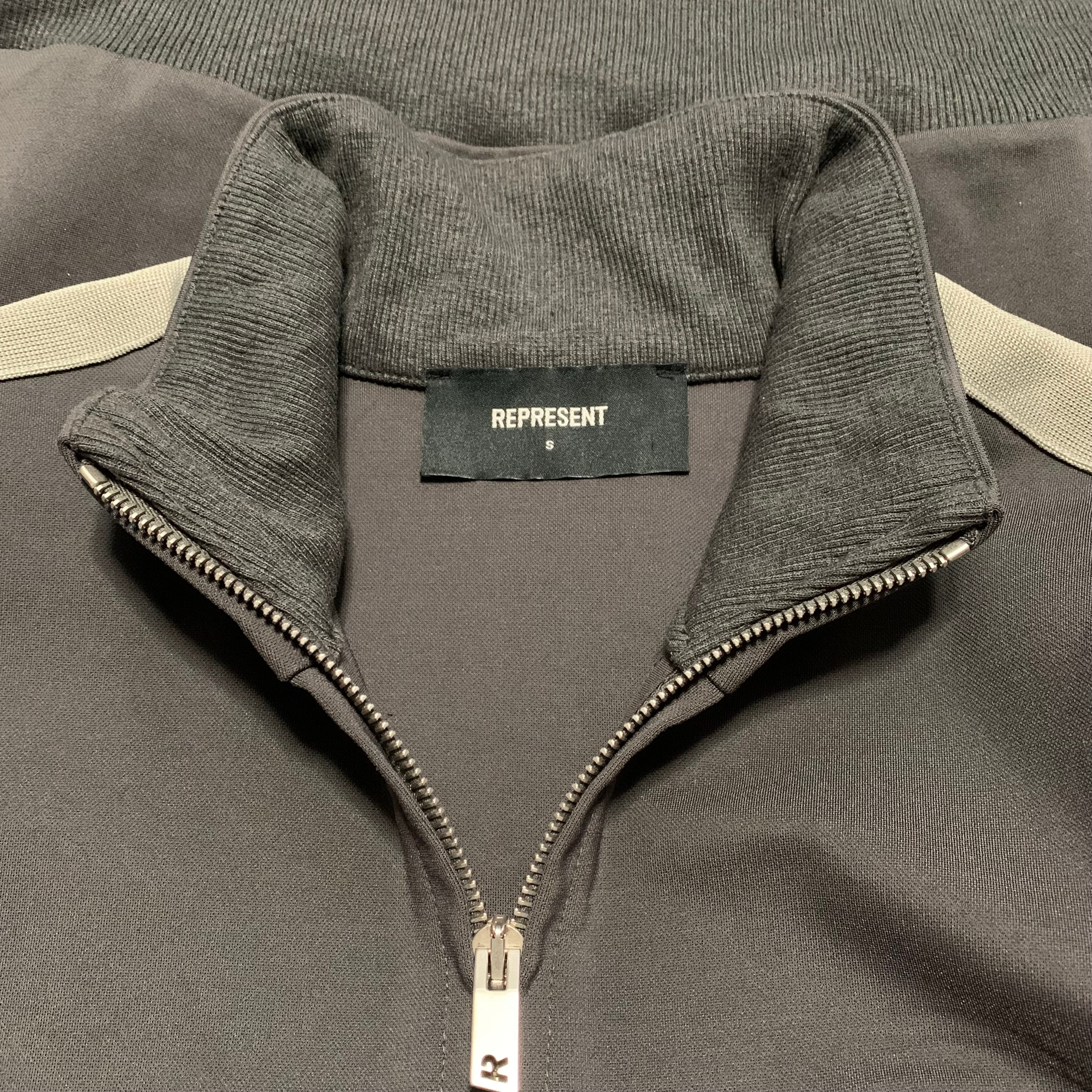 Represent Small Initial Tracksuit Jacket Iron Grey Zip Top