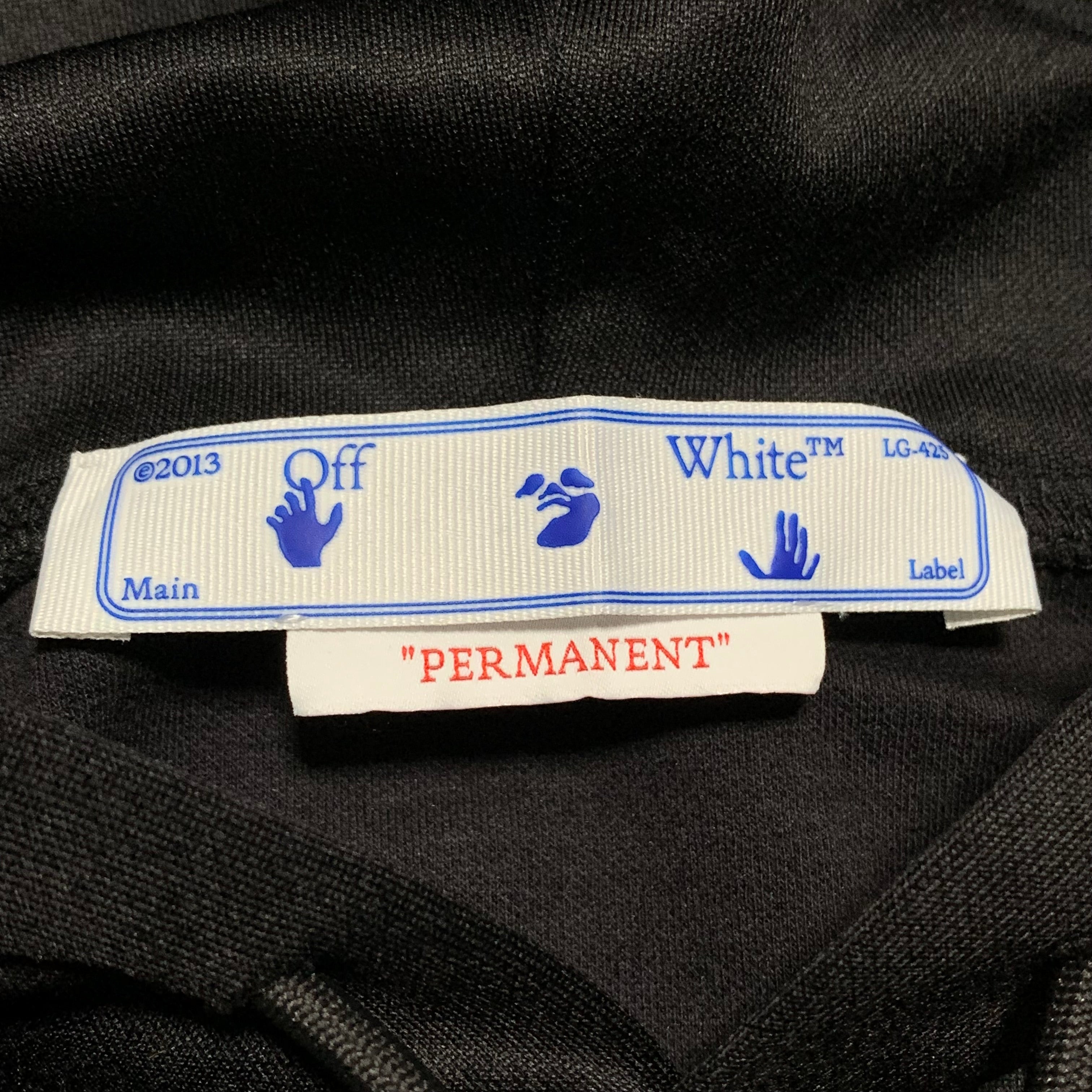 Off White Small Patch Logo Black Hoodie Virgil Abloh