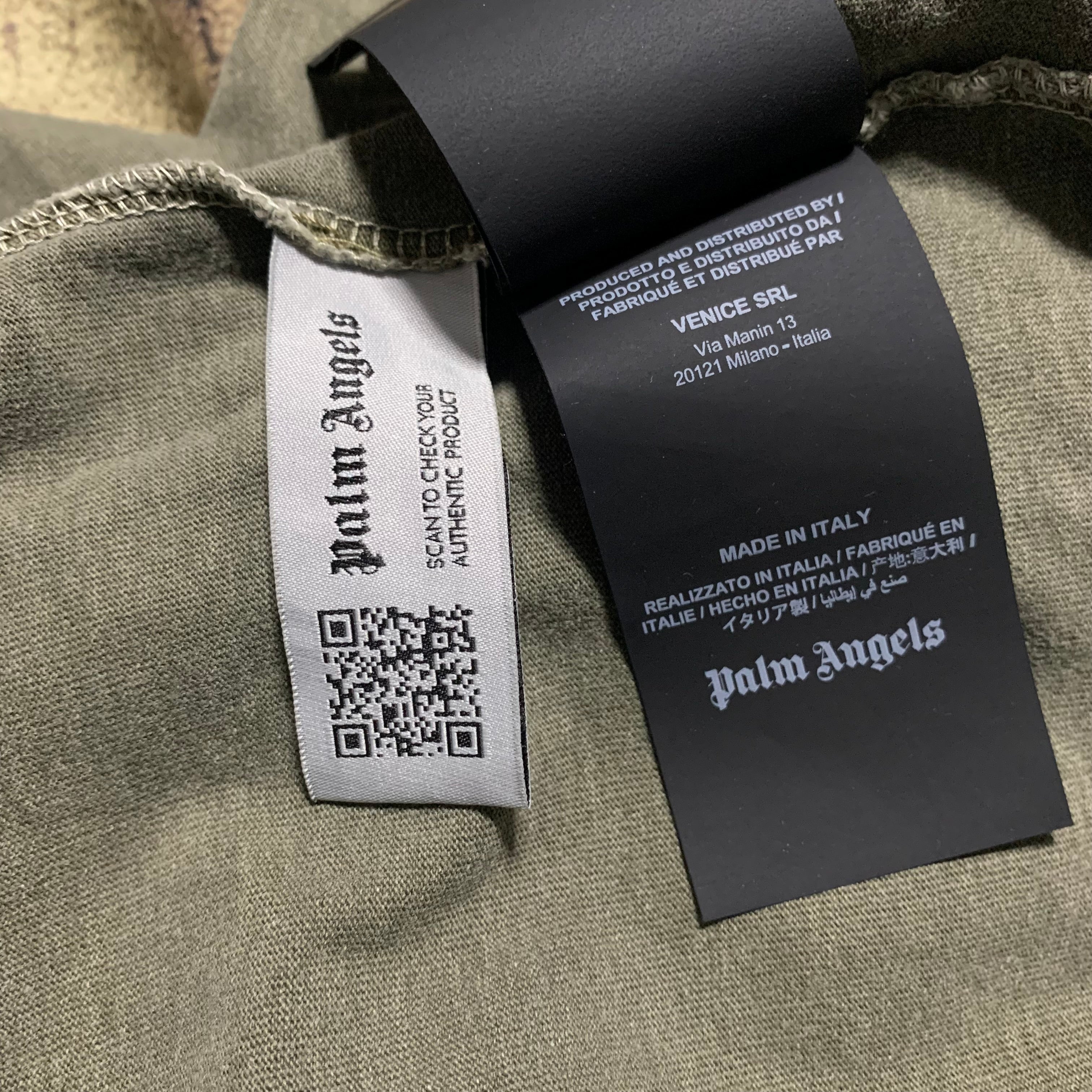 Palm Angels Medium Kill The Bear Green Tee