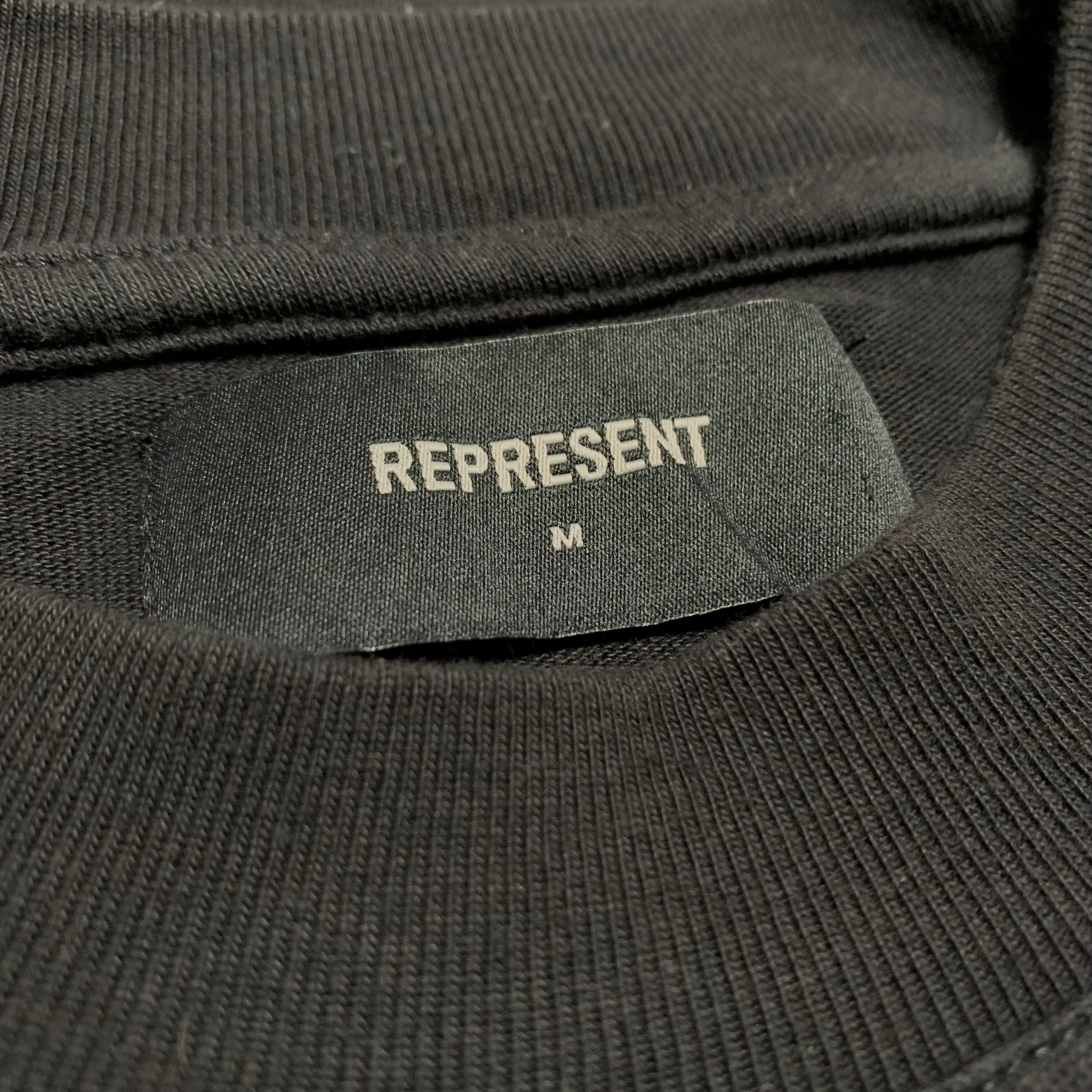 Represent Medium Welcome To The Jungle Off Black Tee