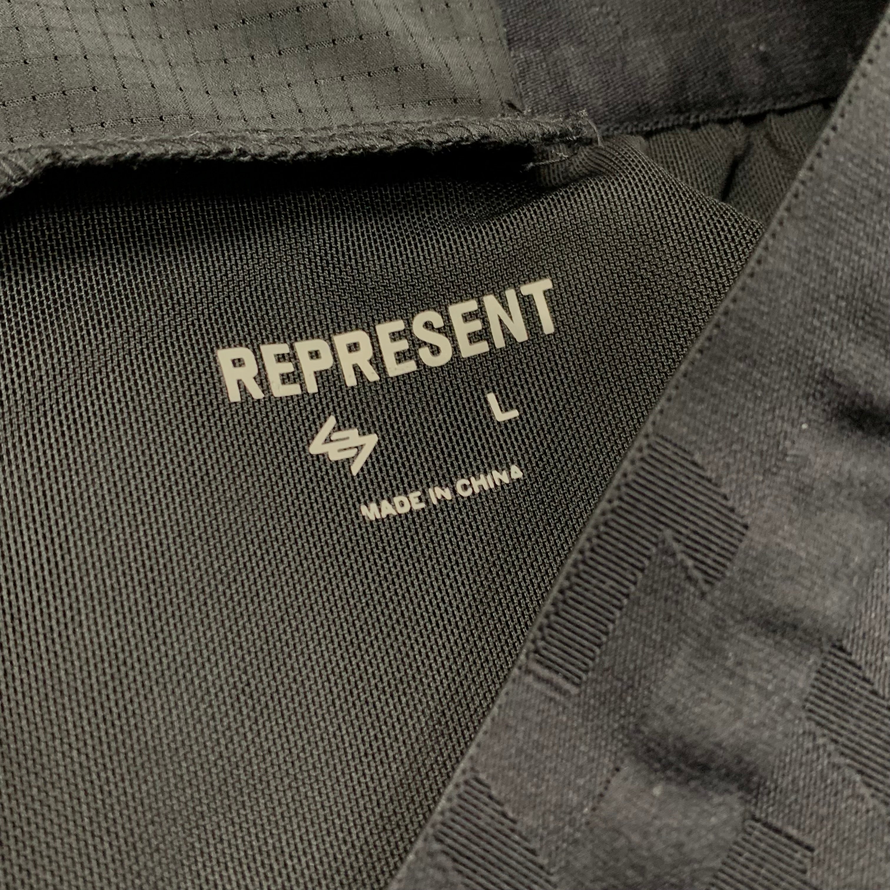 Represent Large Shorts Team 247 Fused Running Black Bottoms