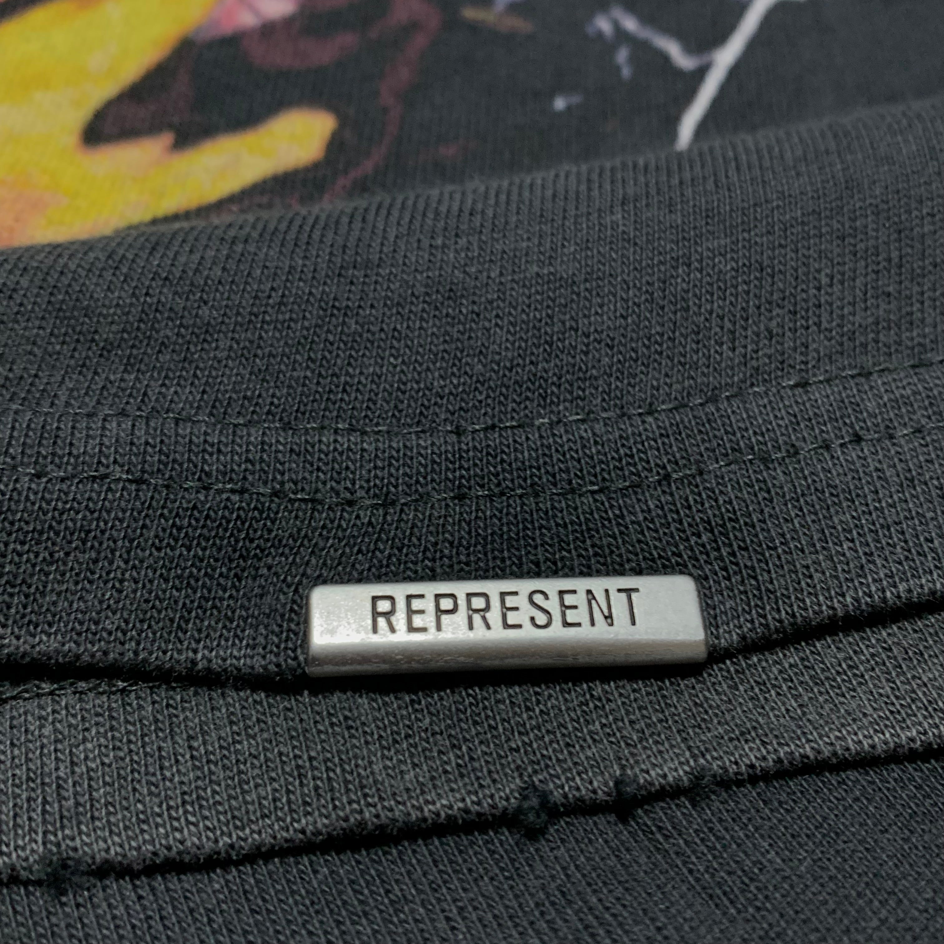 Represent Large Spirit Reaper Vintage Black Tee