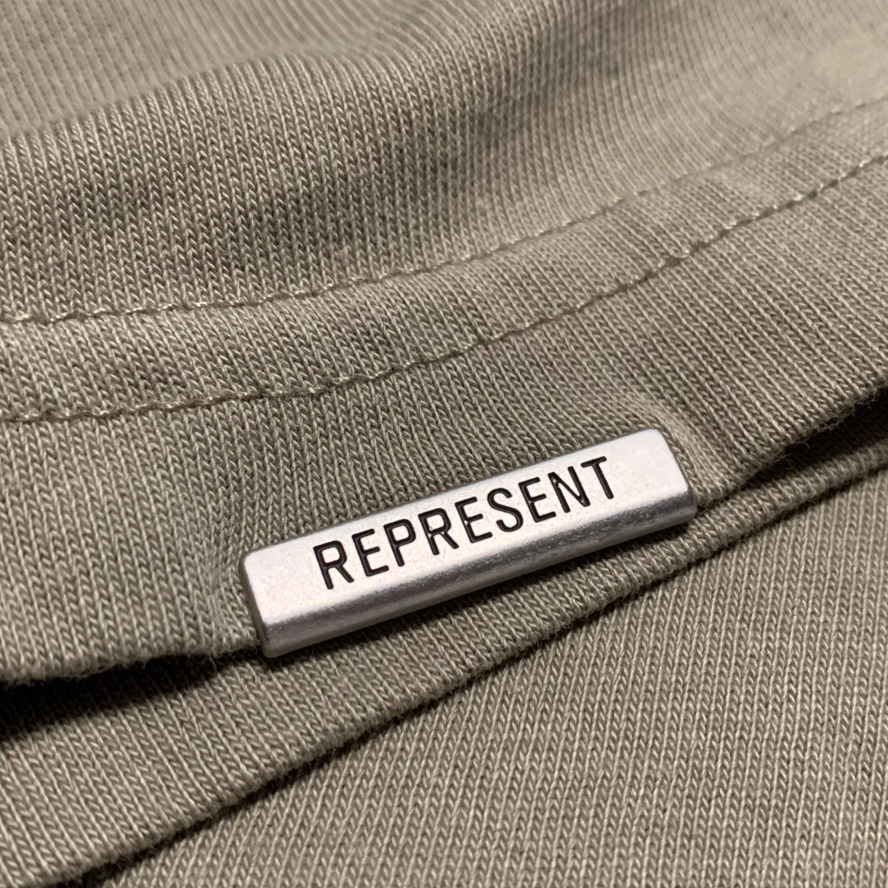 Represent XL Patron Of The Club Khaki Green Tee