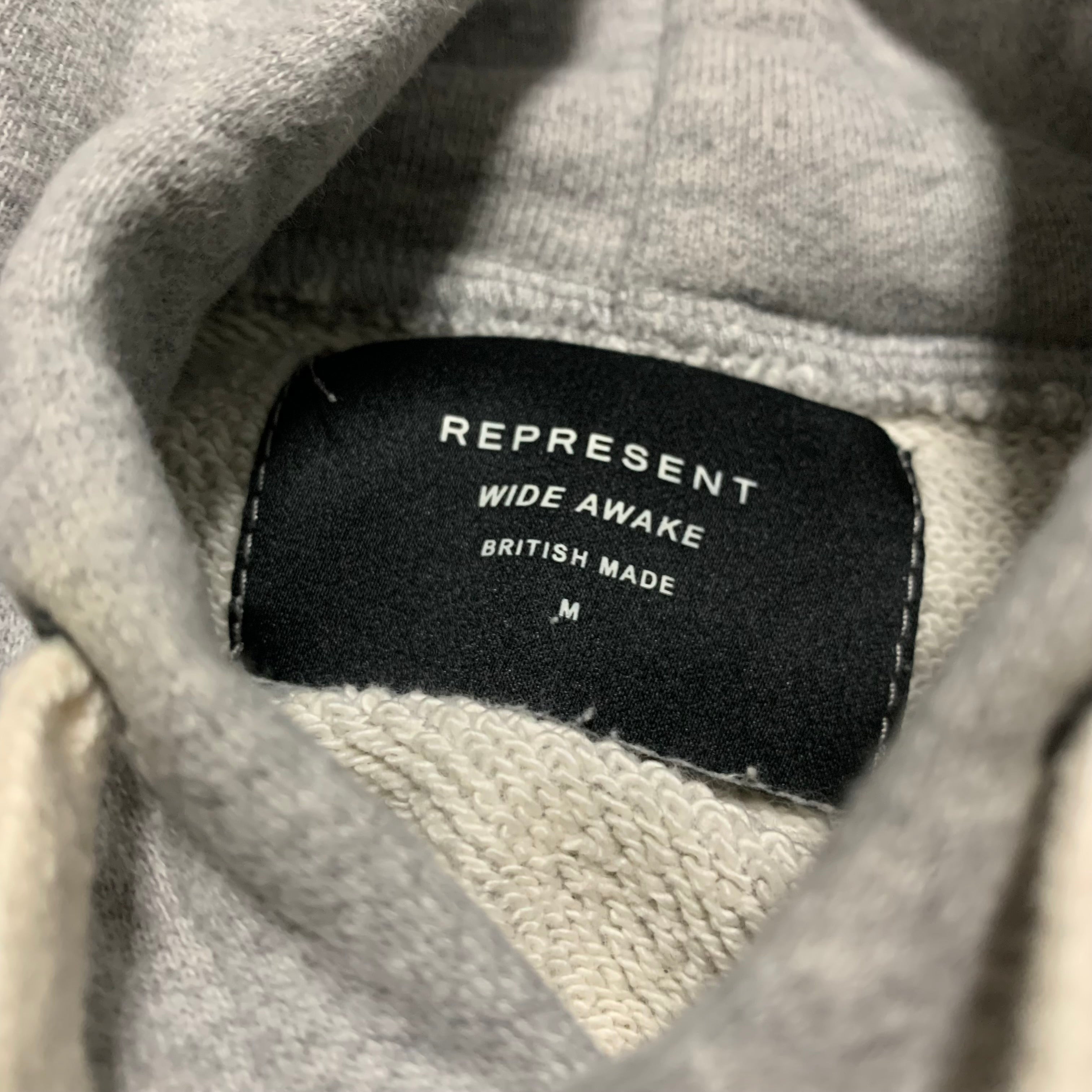 Represent Medium Grey Hoodie Wide Awake 'If Your Going Through Hell, Keep Going'