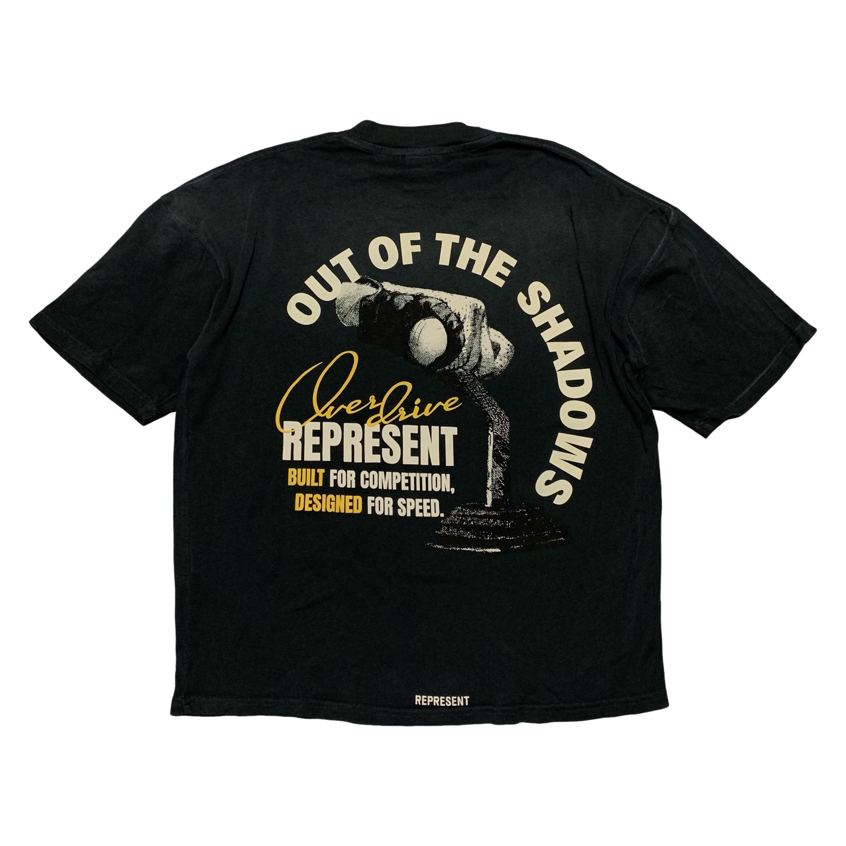 Represent Small Out Of The Shadows Stained Black Tee