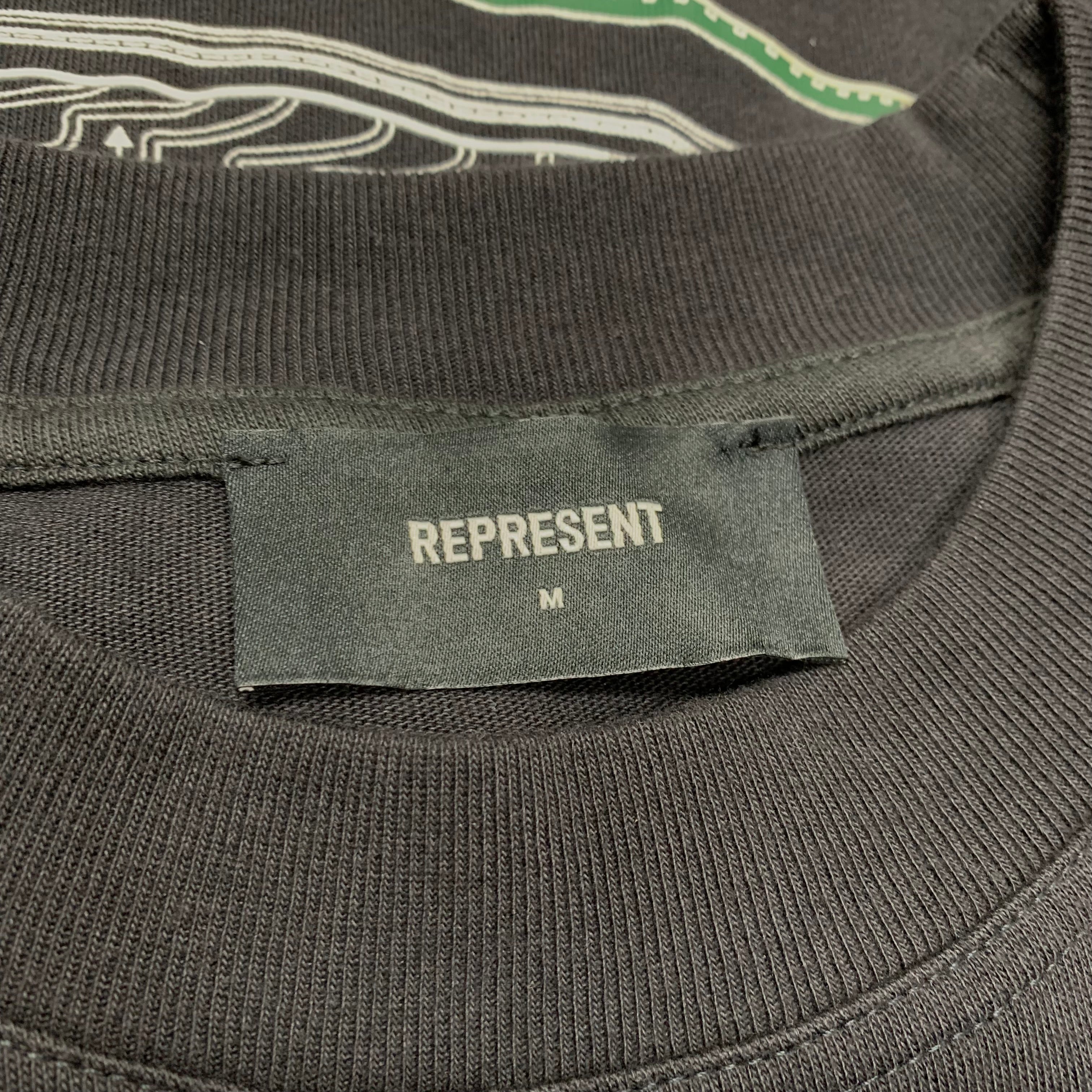 Represent Medium Tee StockX Bully Aged Black T-Shirt Edition Of 300