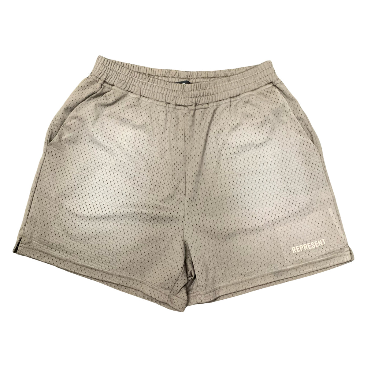 Represent Medium Shorts Owners Club Vintage Khaki Grey Bottoms