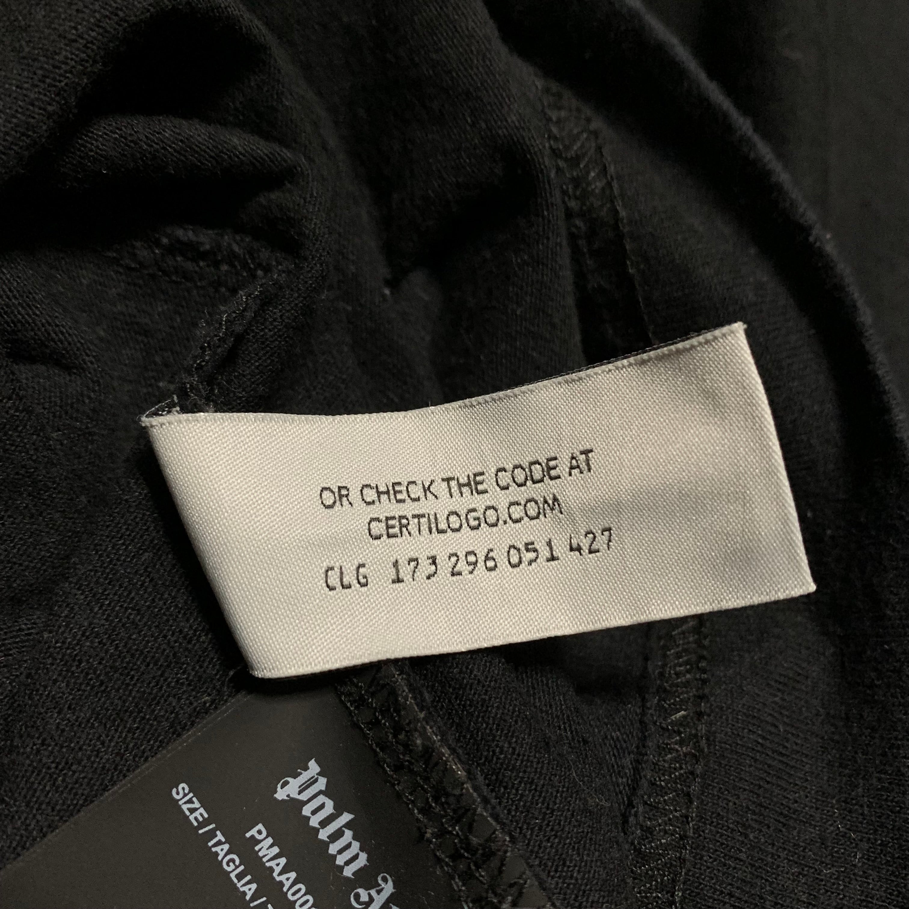 Palm Angels Large Los Angels Sprayed Black Tee