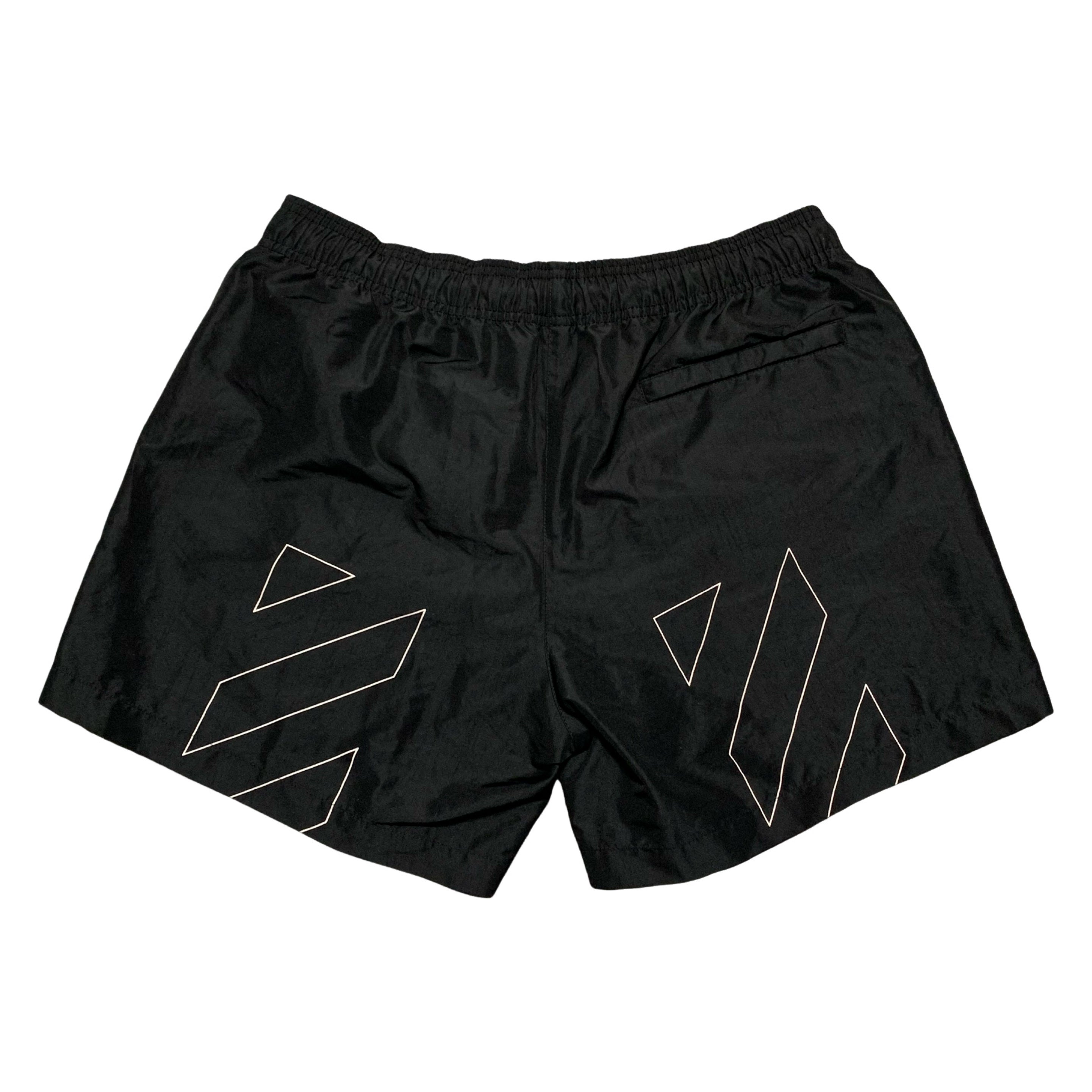 Off White Medium Swim Shorts Black Diag Bottoms Virgil Abloh