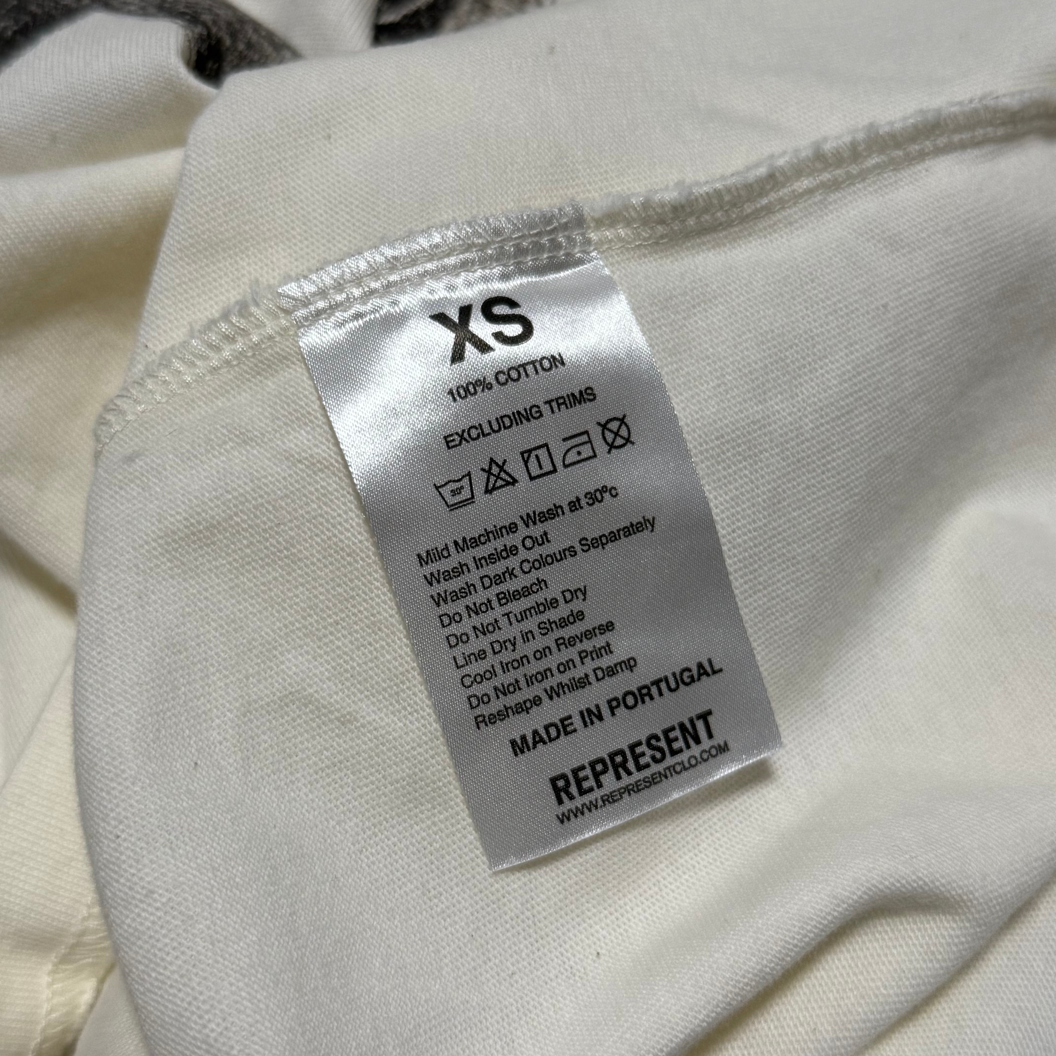 Represent XS JAWS Shark Flat White Tee