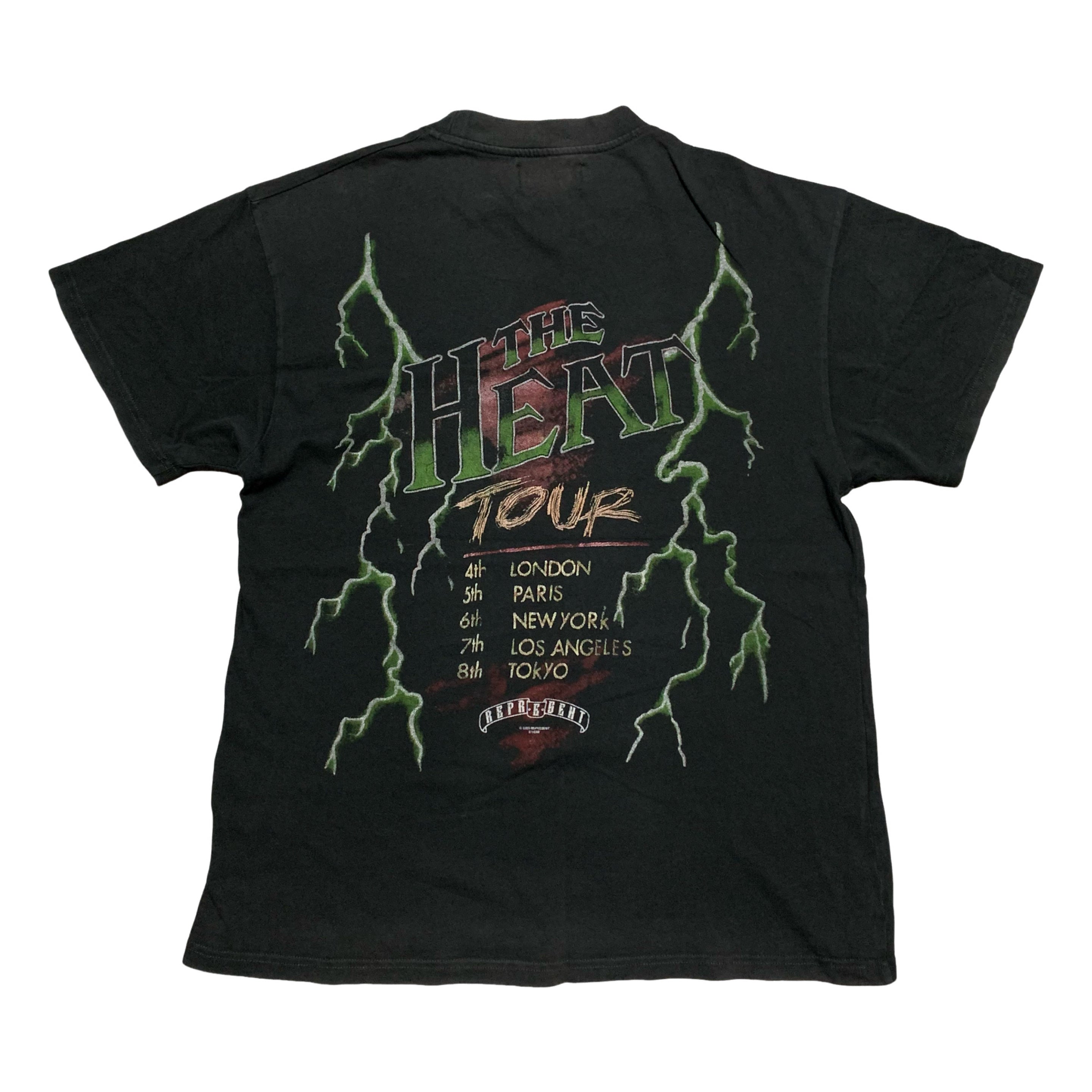 Represent Small The Heat Graphic Vintage Black Tee 2020