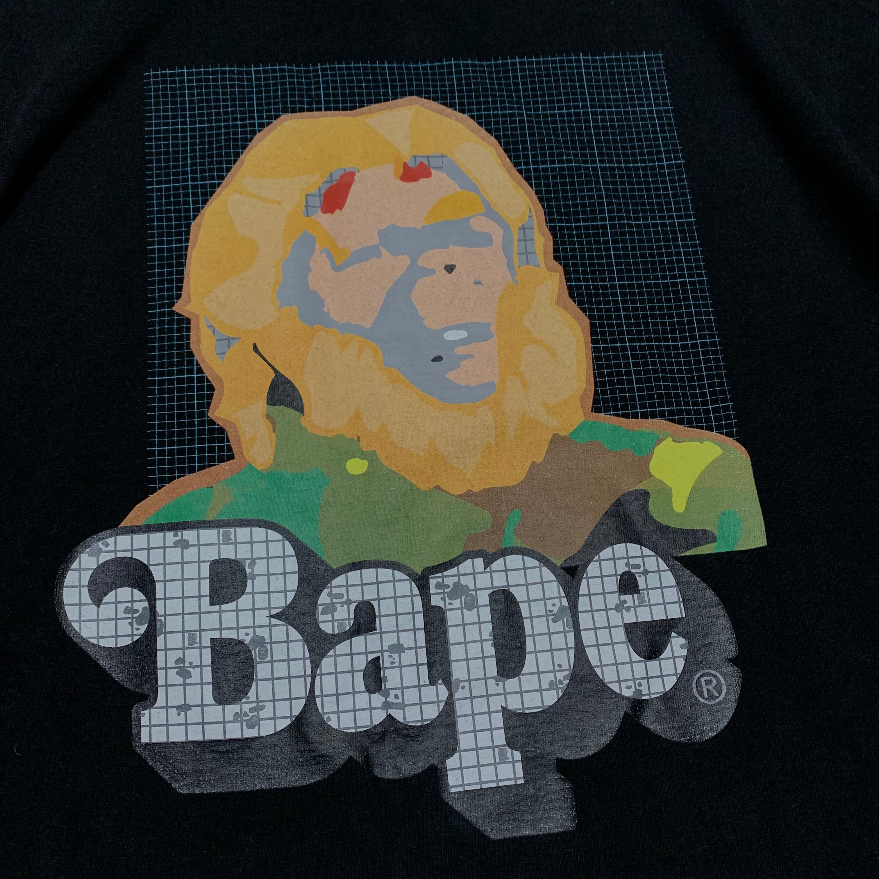 Bape Large Graphic Black Tee A Bathing Ape