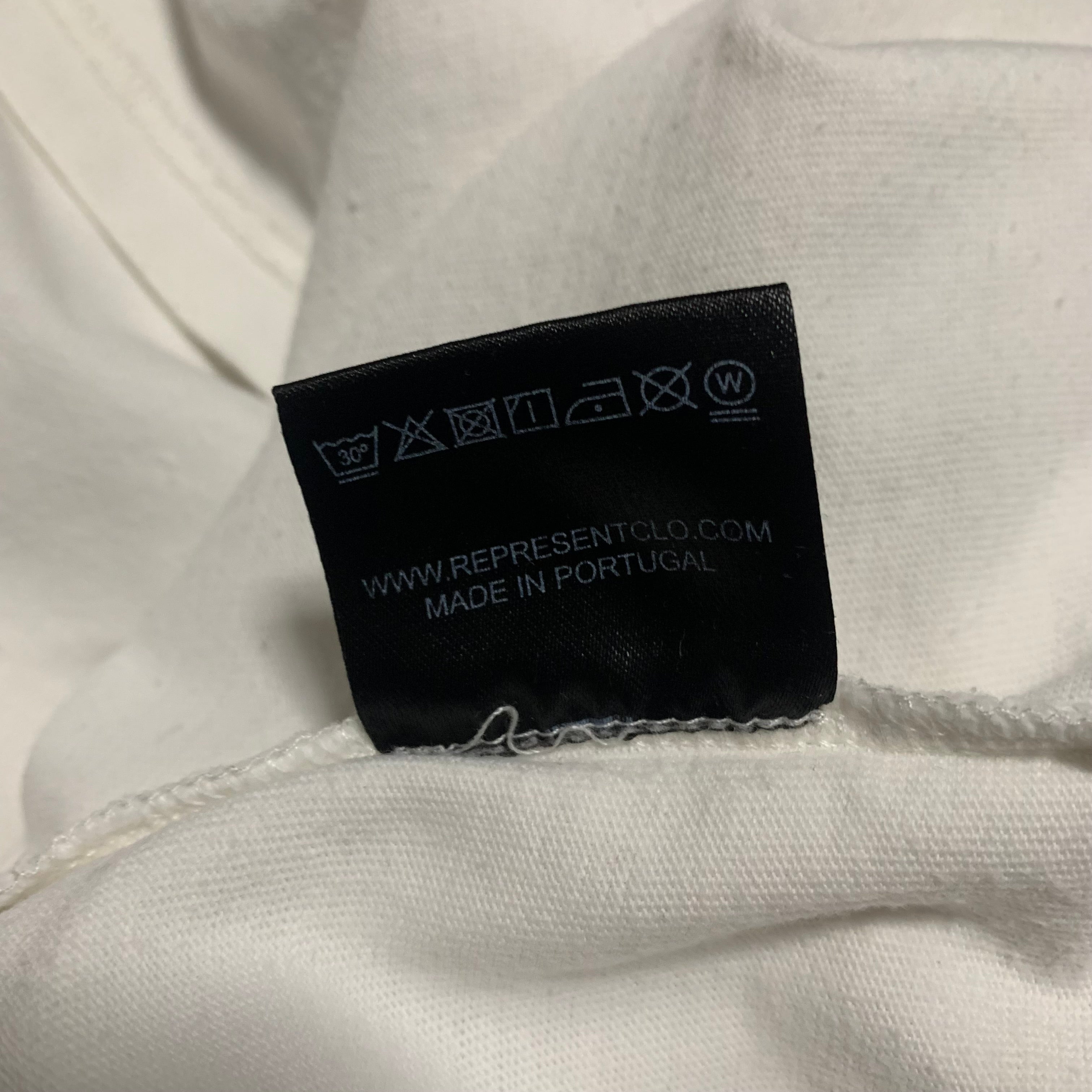 Represent XS REP Flat White Tee