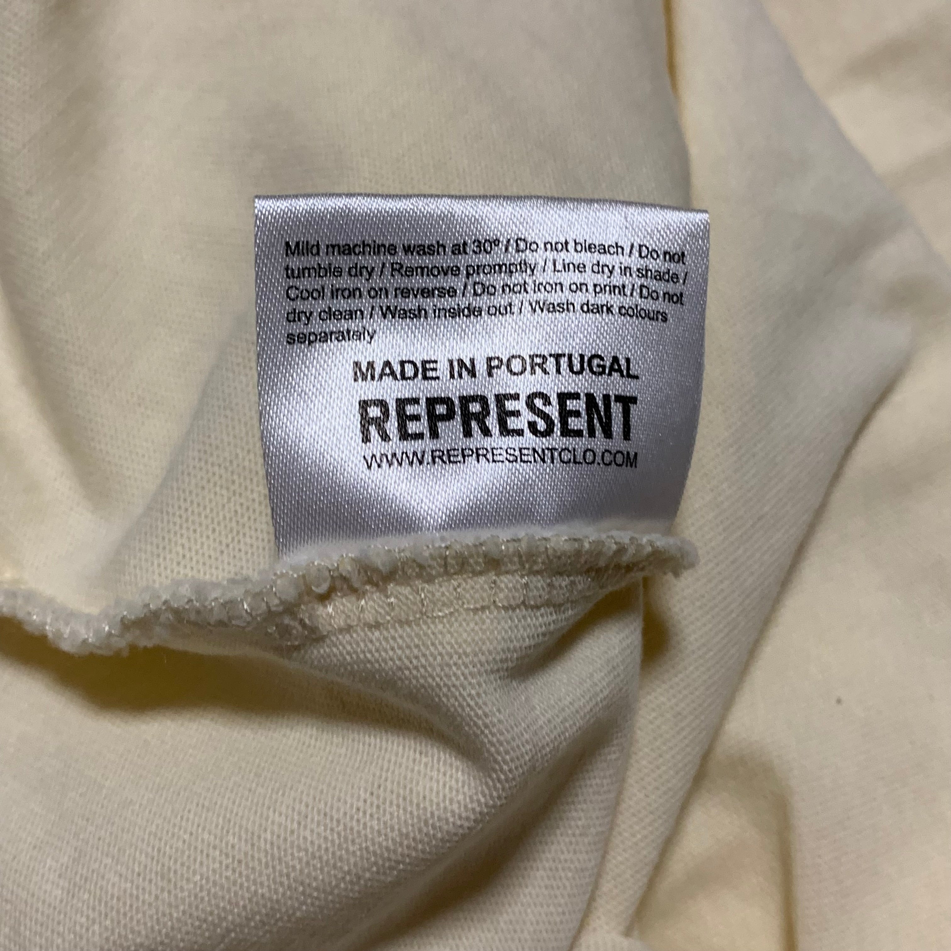 Palm Angels Medium Patron Of The Club Buttercream White Tee