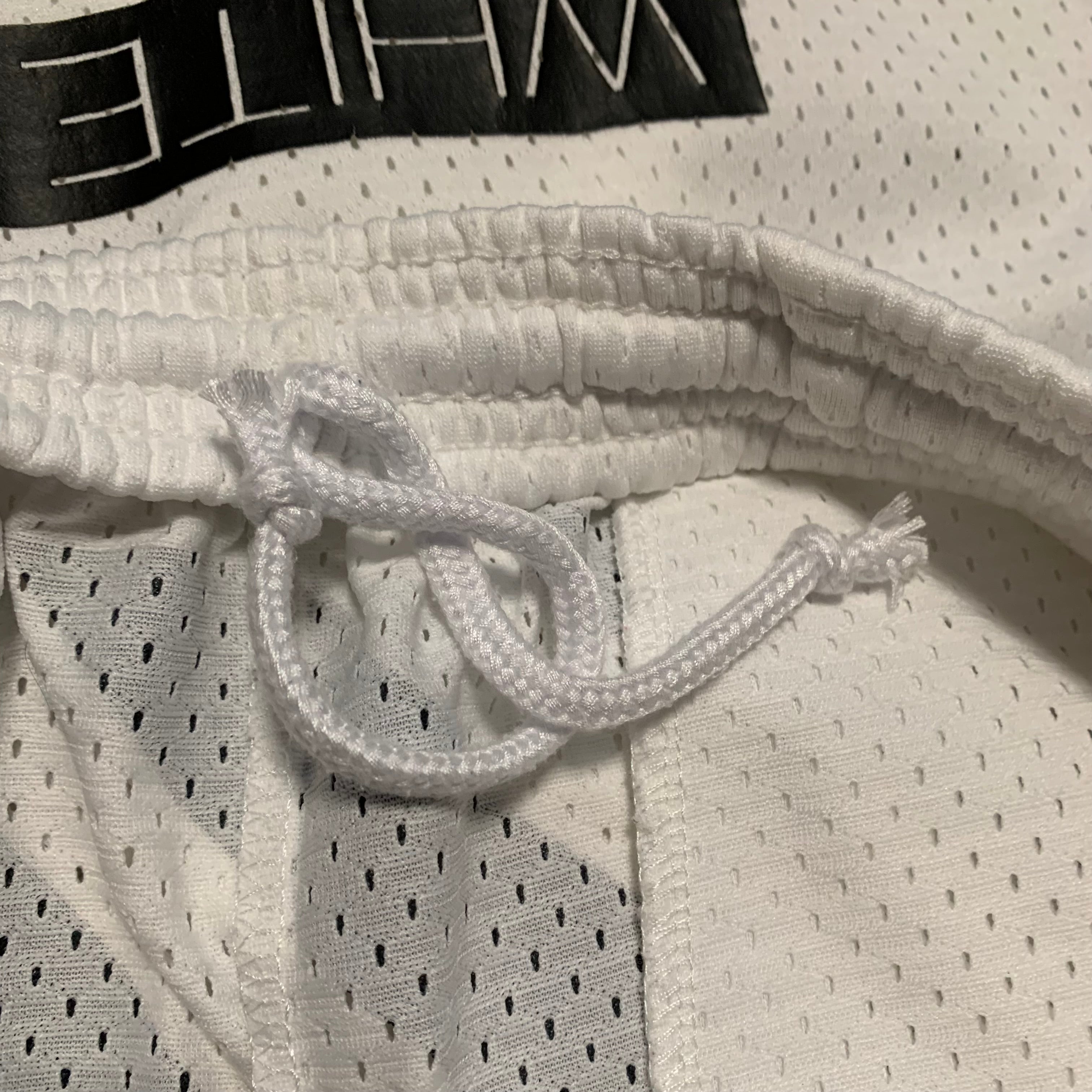 Off White Small Shorts Diag White Mesh Shorts Virgil Abloh