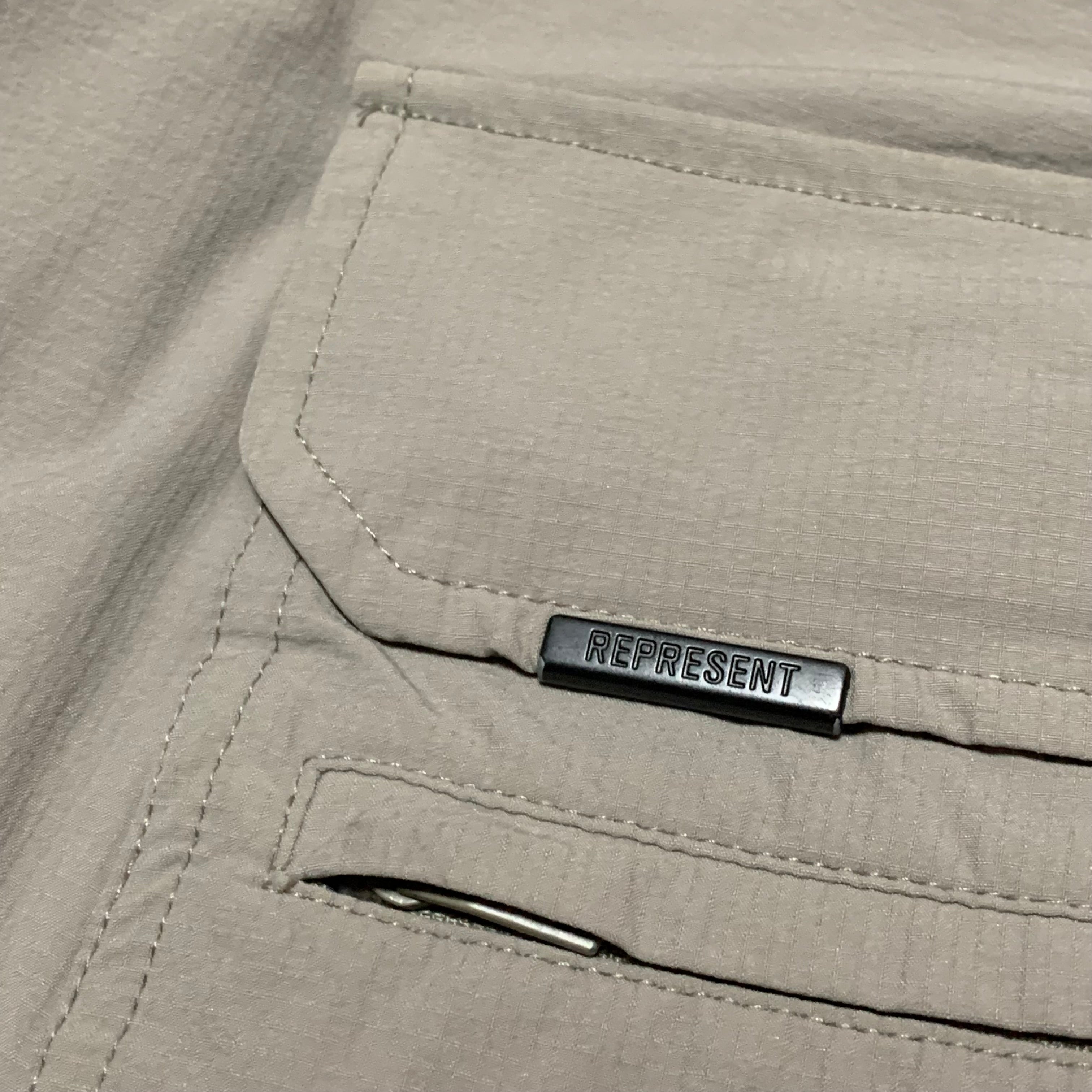 Represent Small 247 Pants Taupe Track Pant Bottoms Cargos