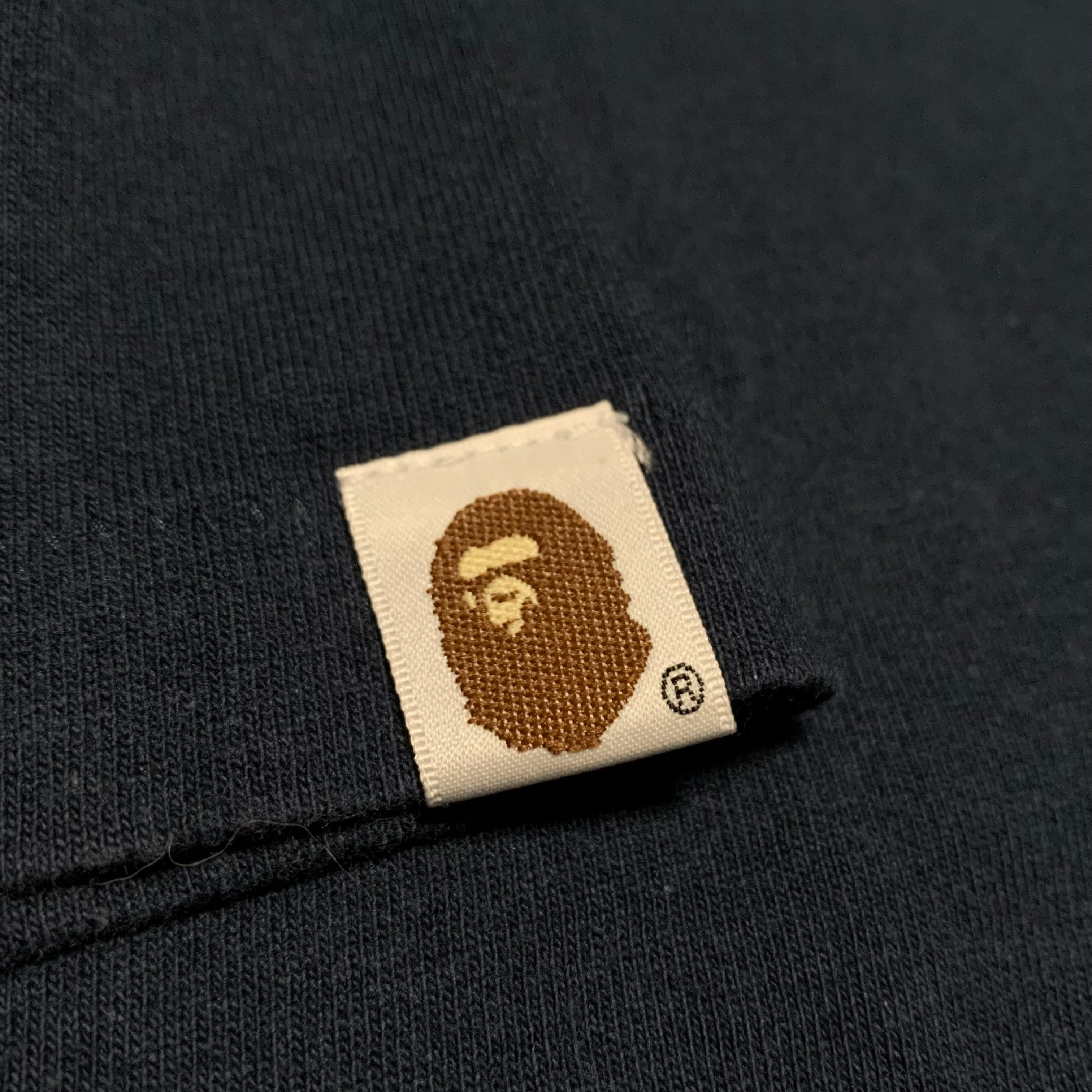 Bape Large Ape Shall Never Kill Ape Navy Blue Tee