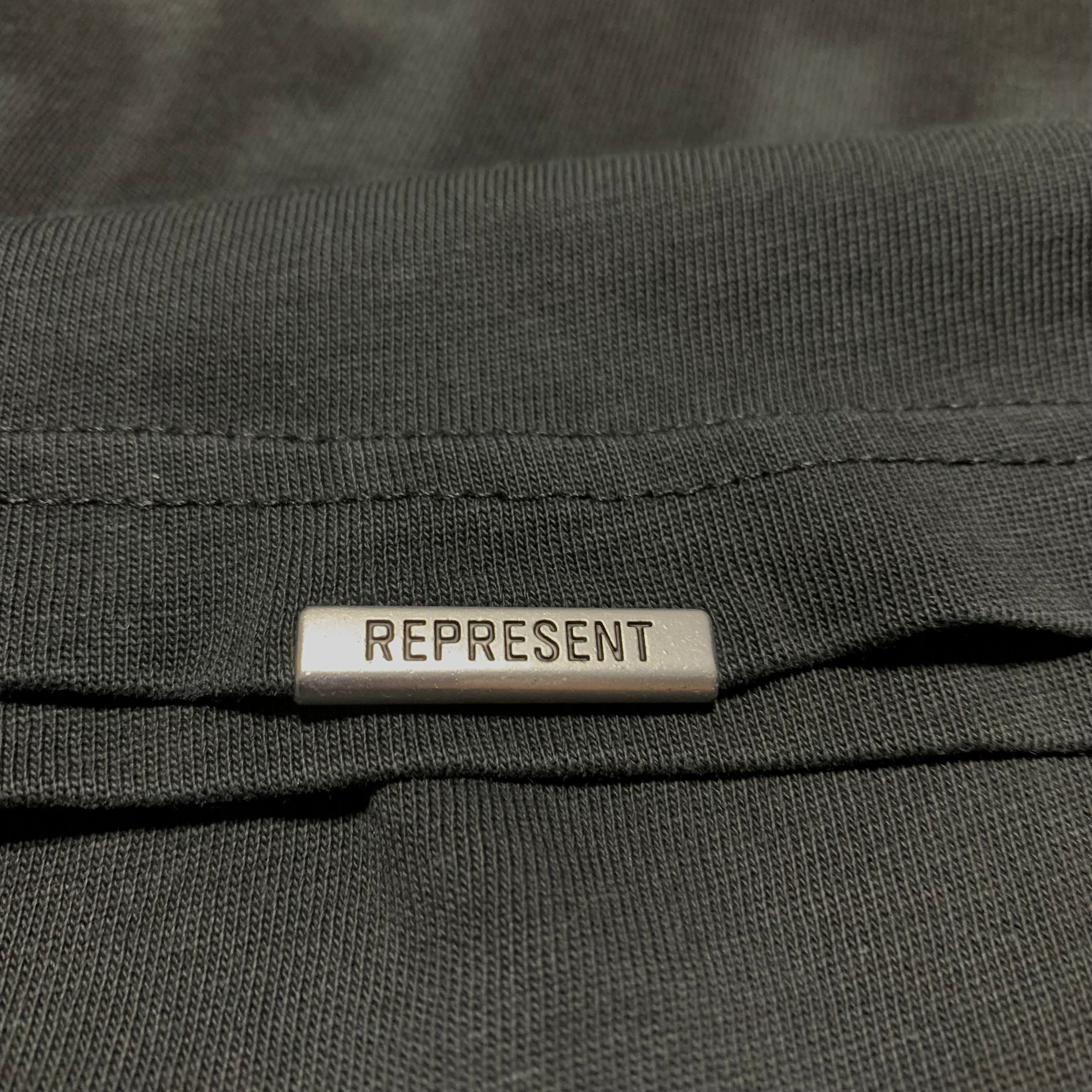 Represent XXS Property Of END Stained Black Tee