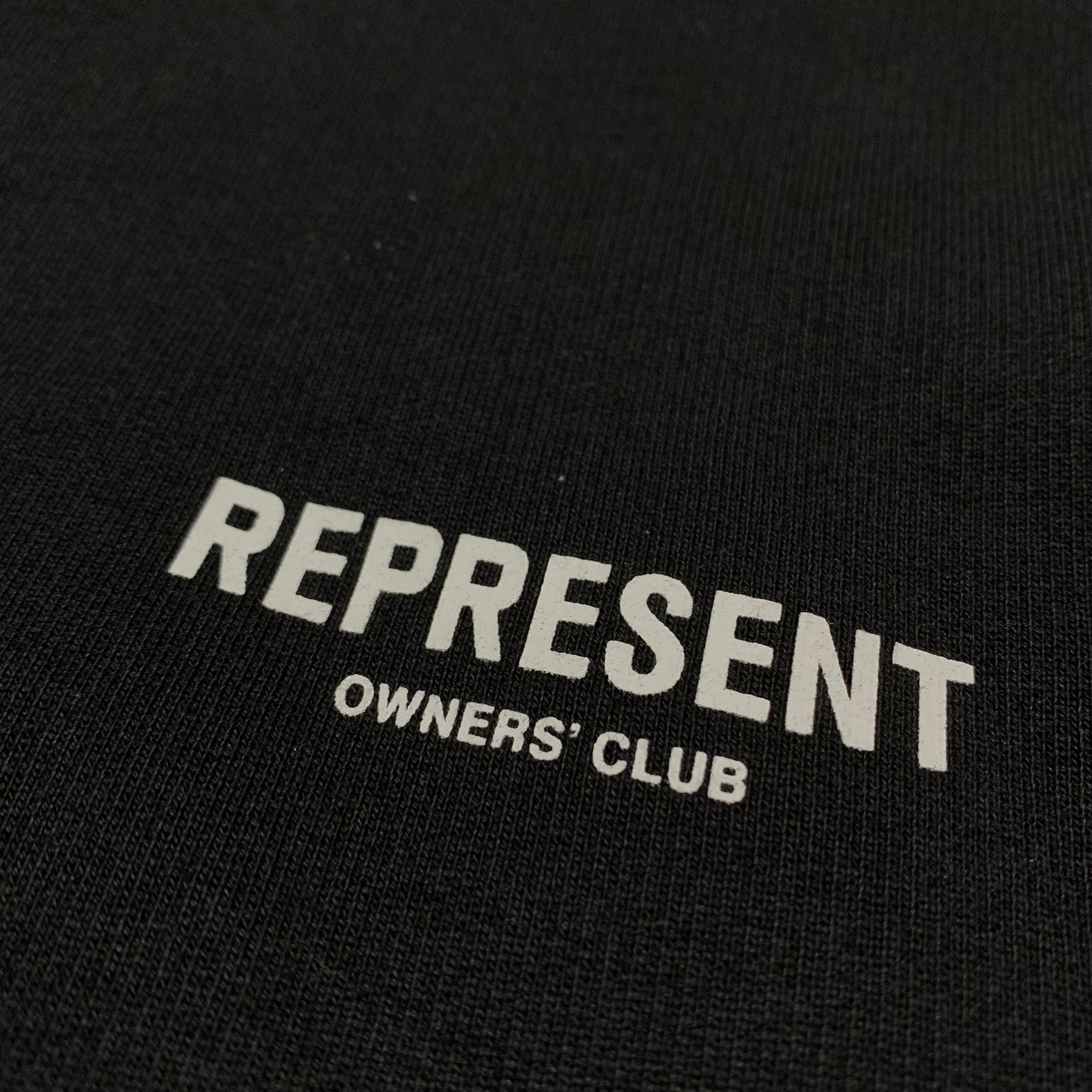 Represent Small Owners Club Full Zip Black Hoodie