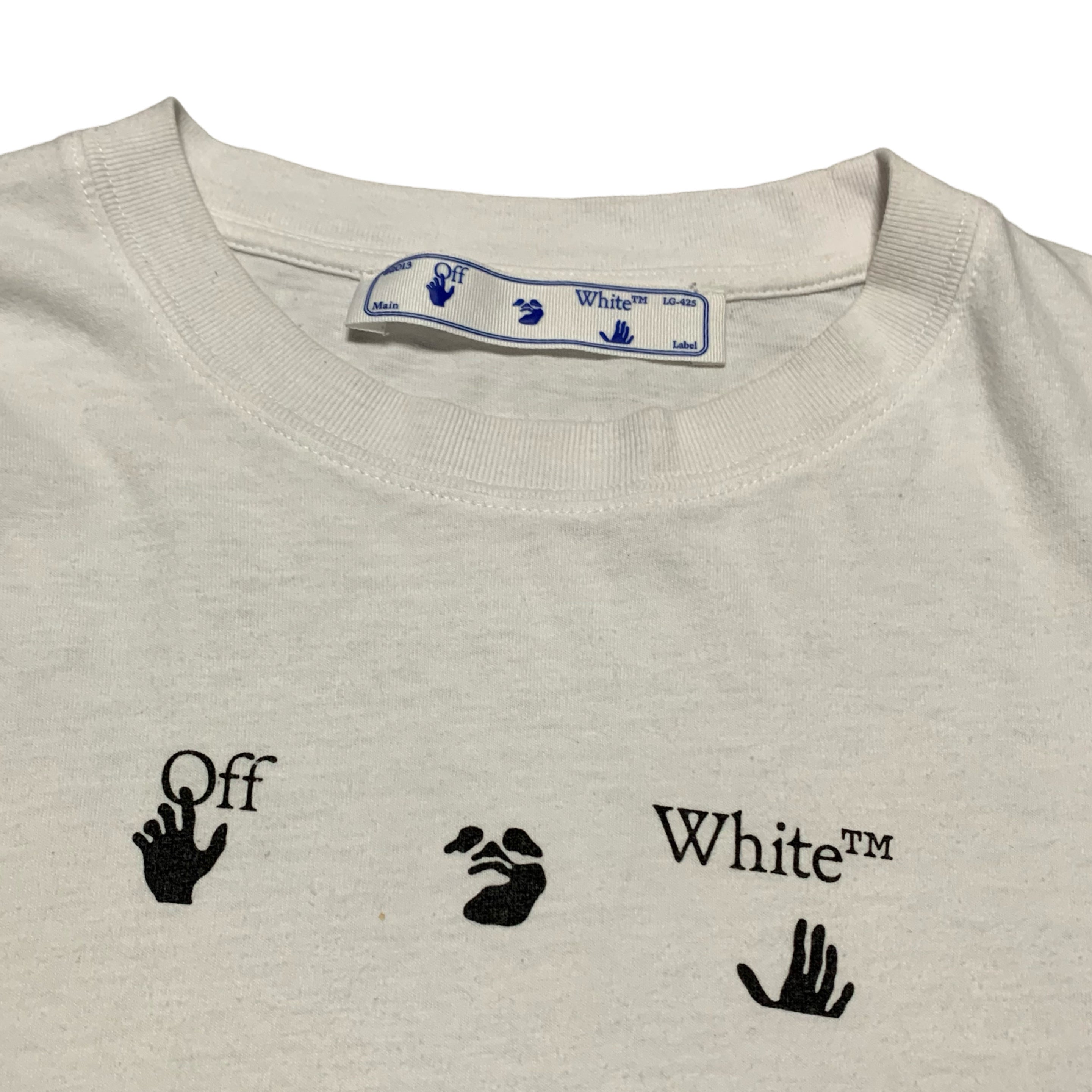 Off White Medium Spray Marker White Tee Virgil Abloh
