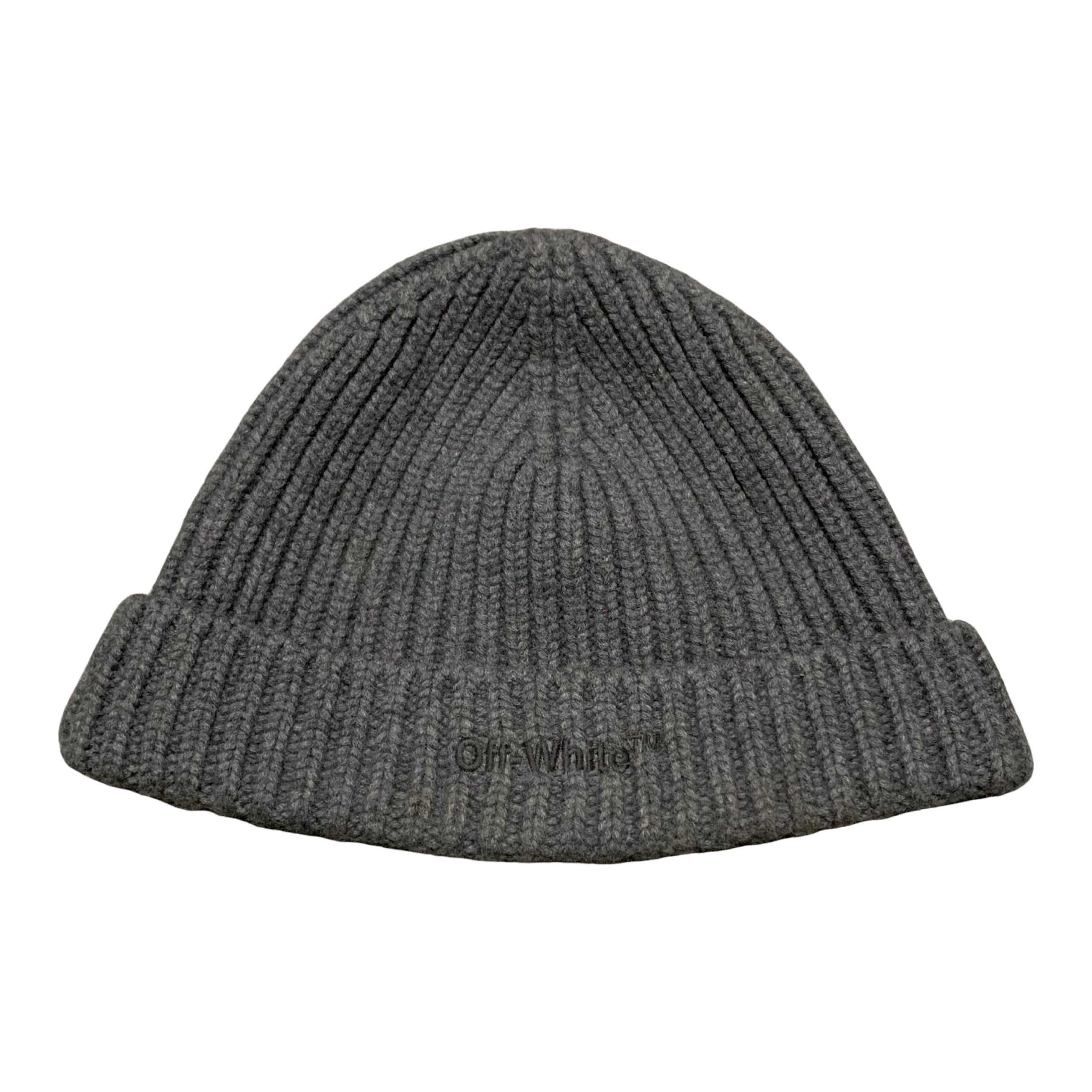 Off White Beanie Off White Logo Grey Beanie Hat Virgil Abloh