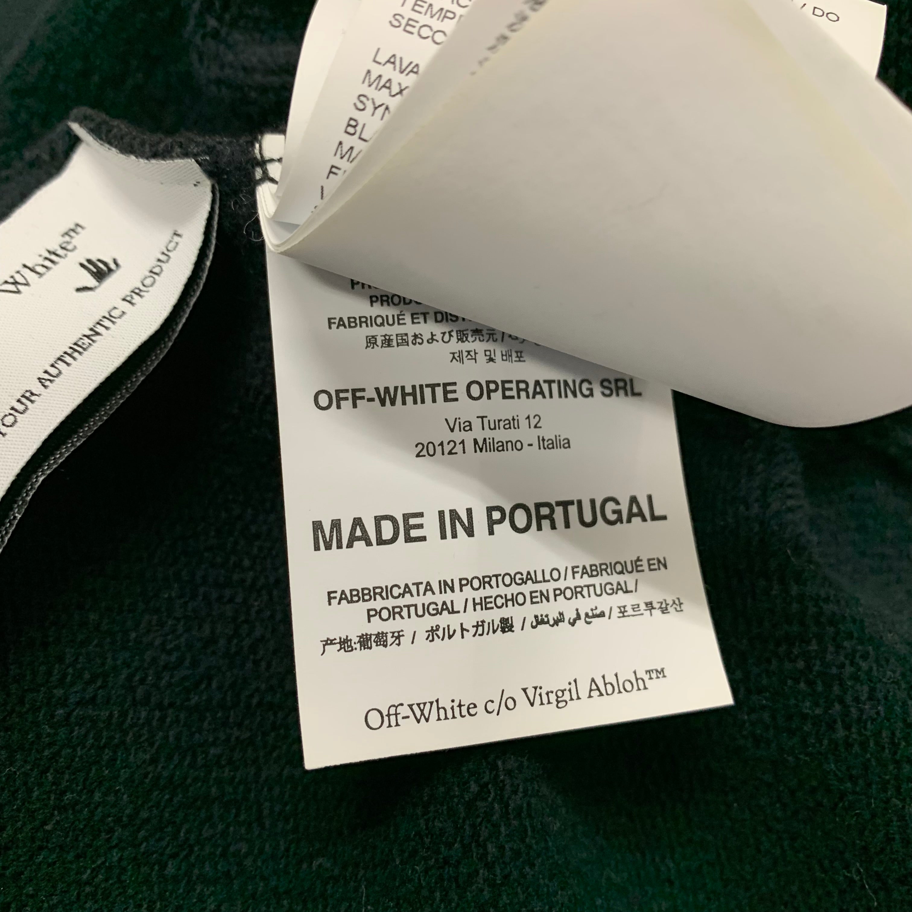 Off White Medium Hoodie Pioneer DJ Arrows Black Hoodie Virgil Abloh 2021