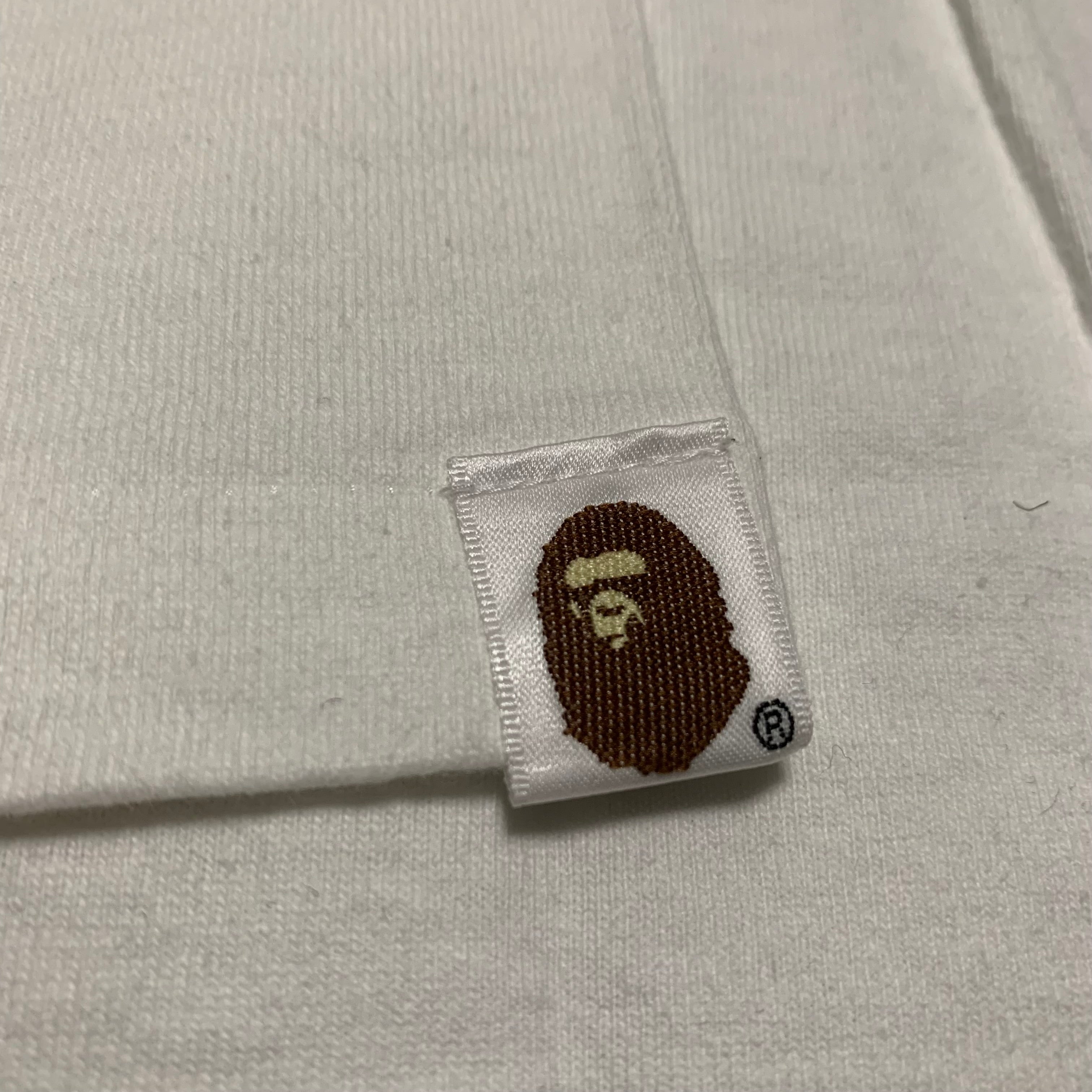 Bape Medium By Bathing Ape Green ABC White Tee