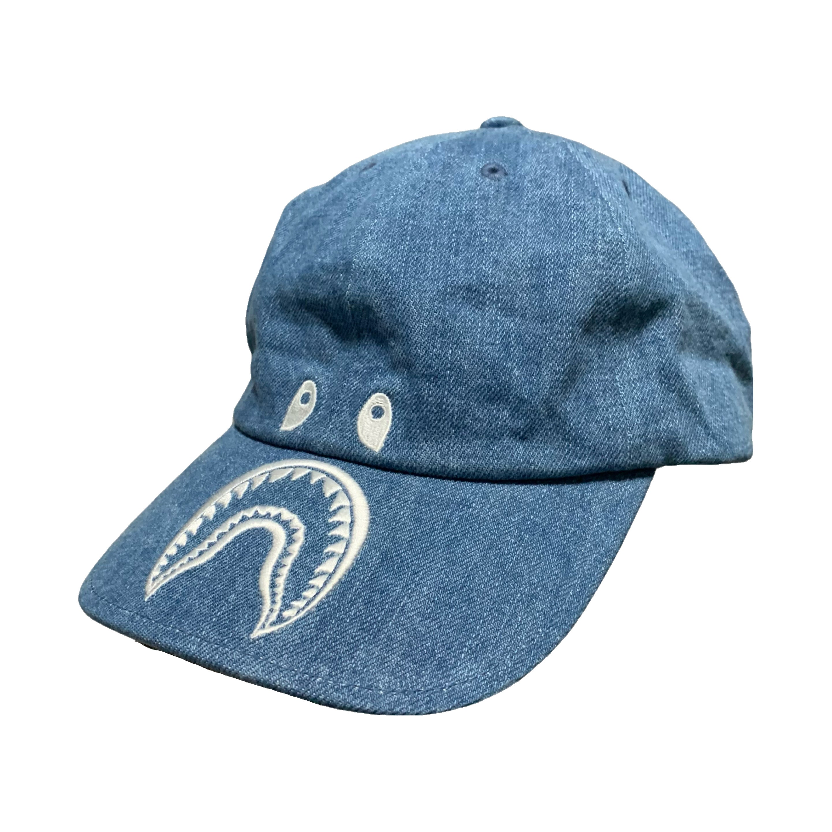Bape Cap Shark Denim Panel Cap Light Indigo Blue 2019