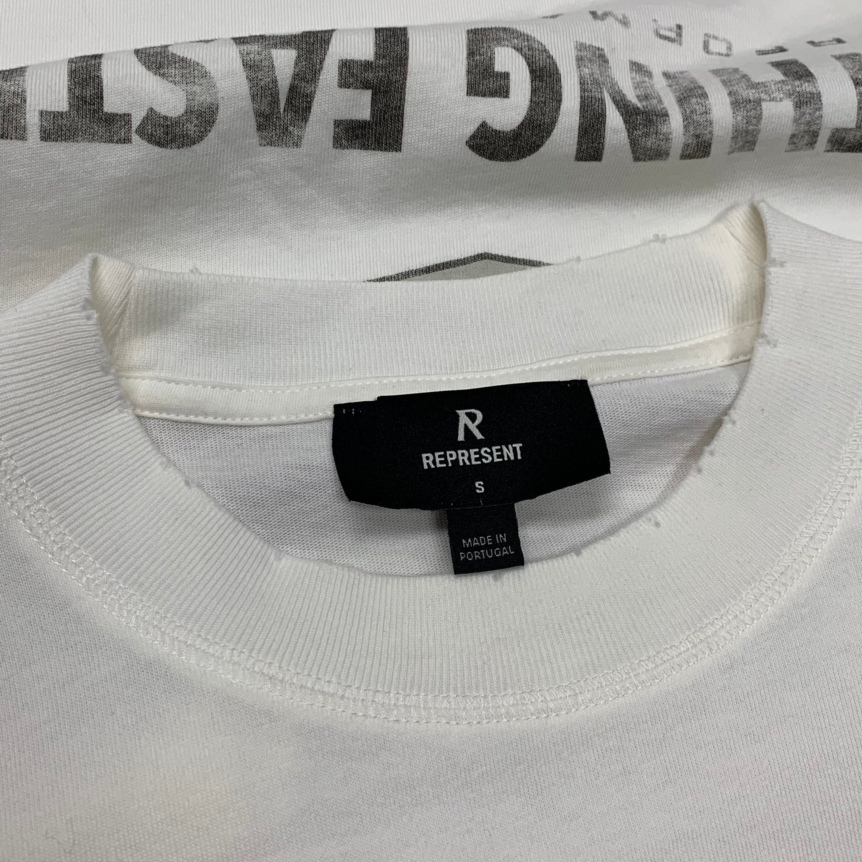 Represent Small Tee Nothing Faster Flat White T-Shirt