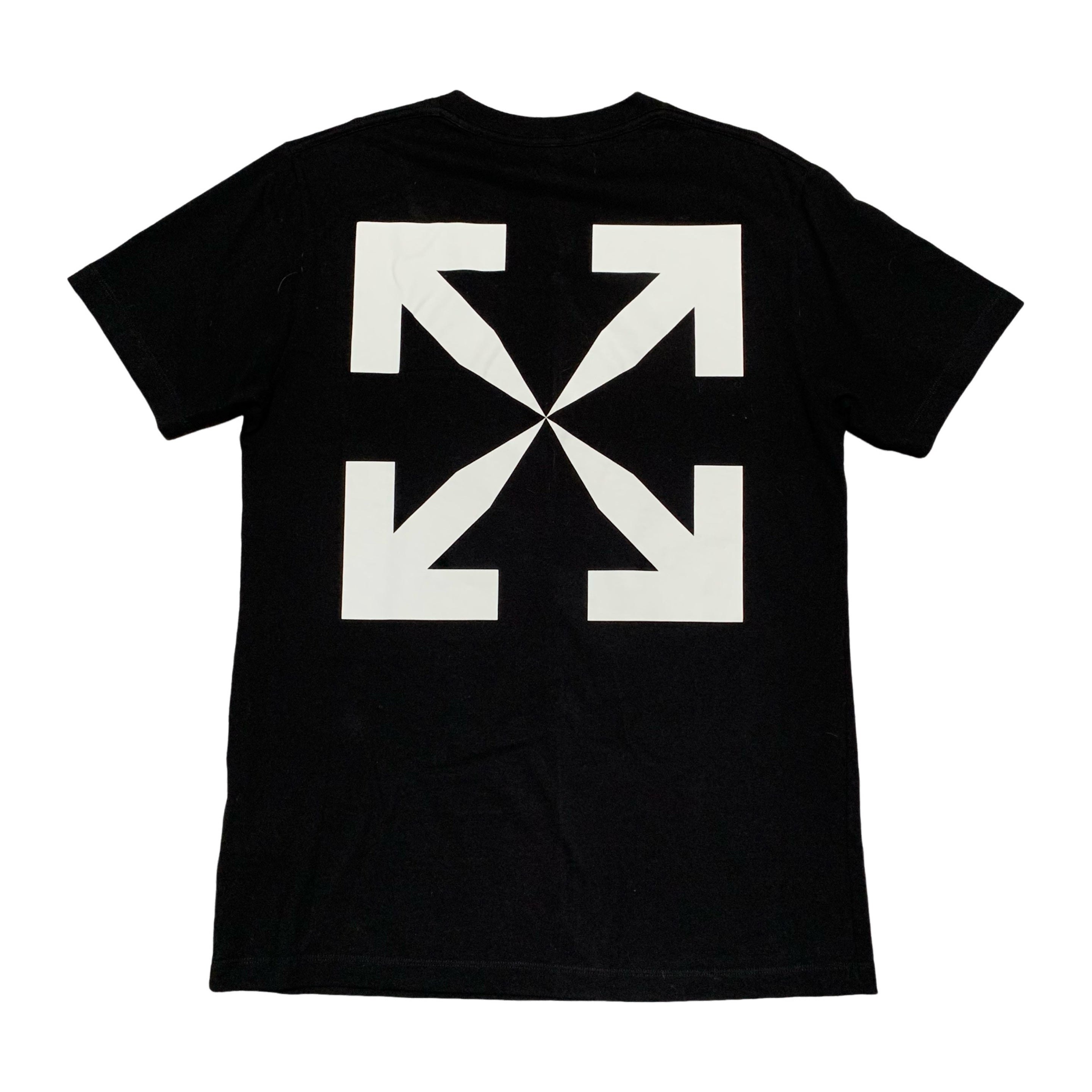 Off White Medium Skeleton Arrows Black Tee Virgil Abloh