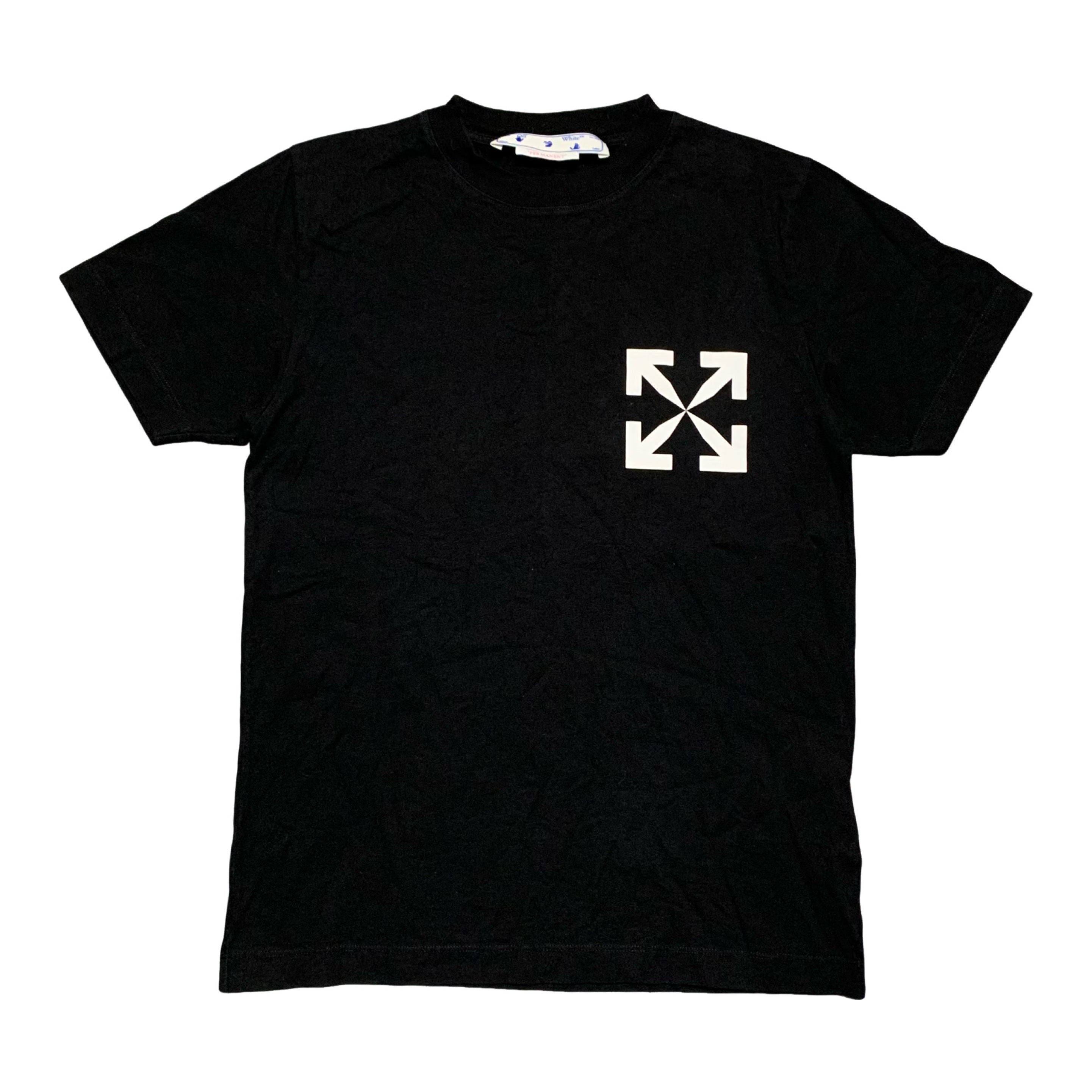 Off White XS Single Arrows Black Tee Virgil Abloh