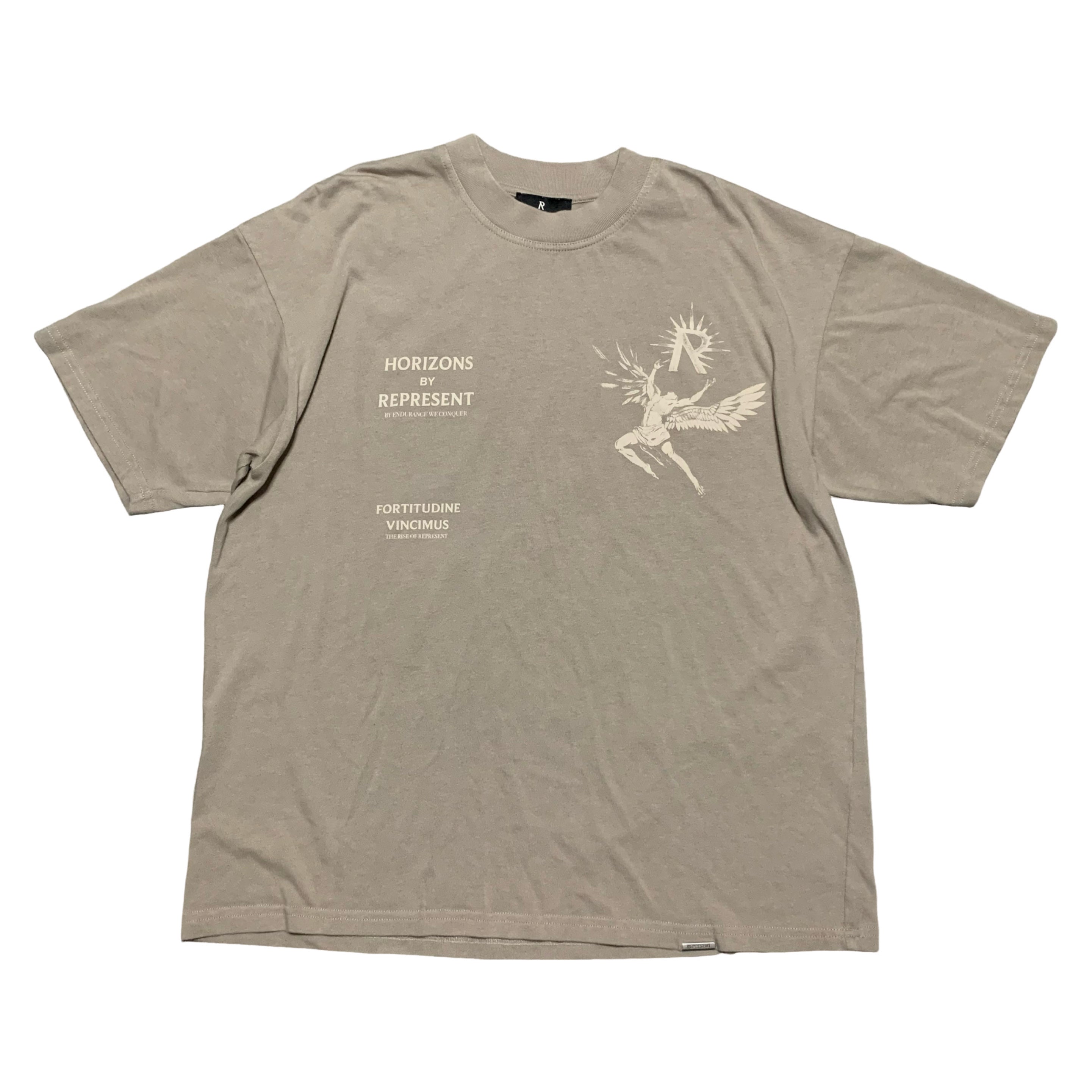 Represent Medium Icarus Beige Taupe Tee