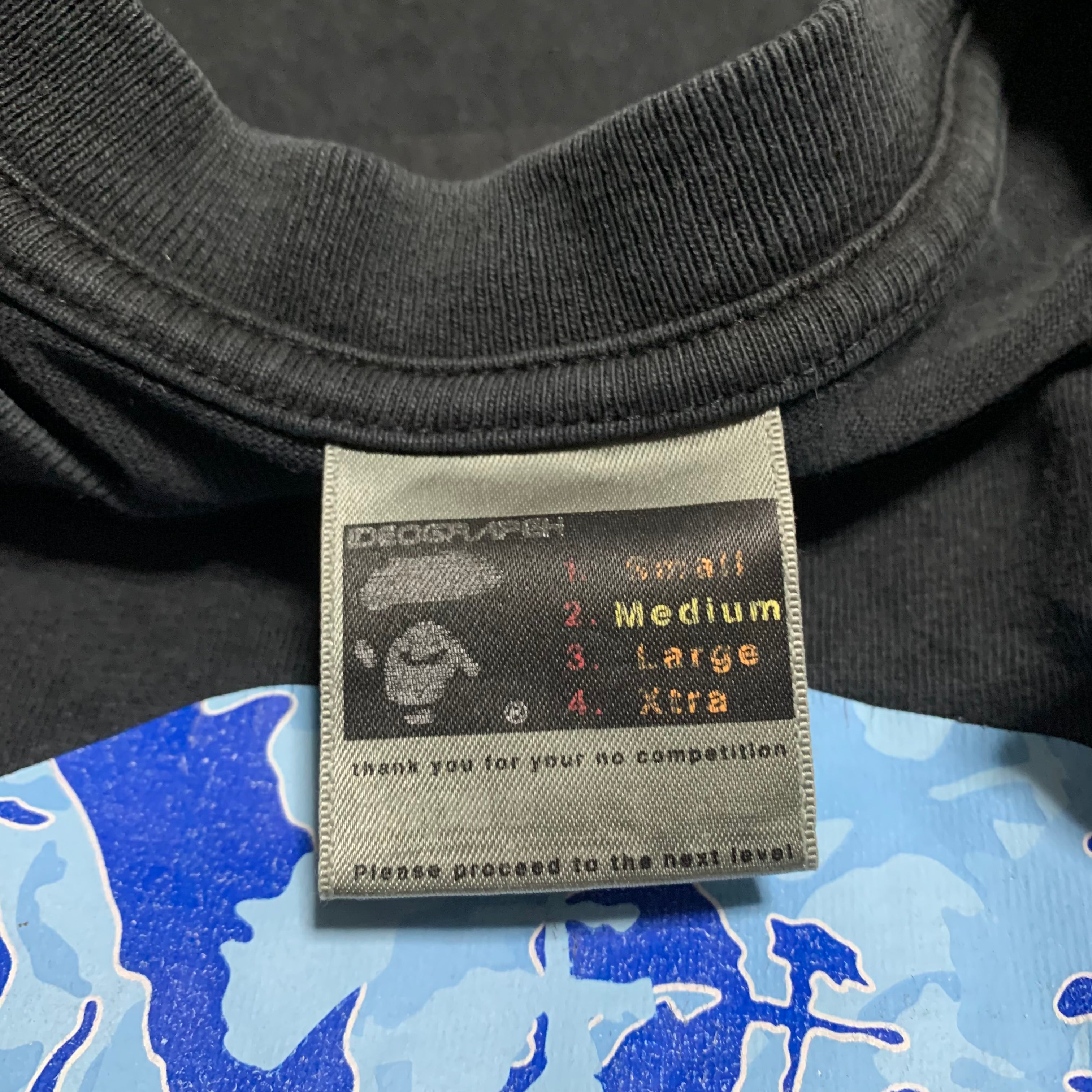 Bape Medium KAWS By Bathing Ape Black Tee Vintage