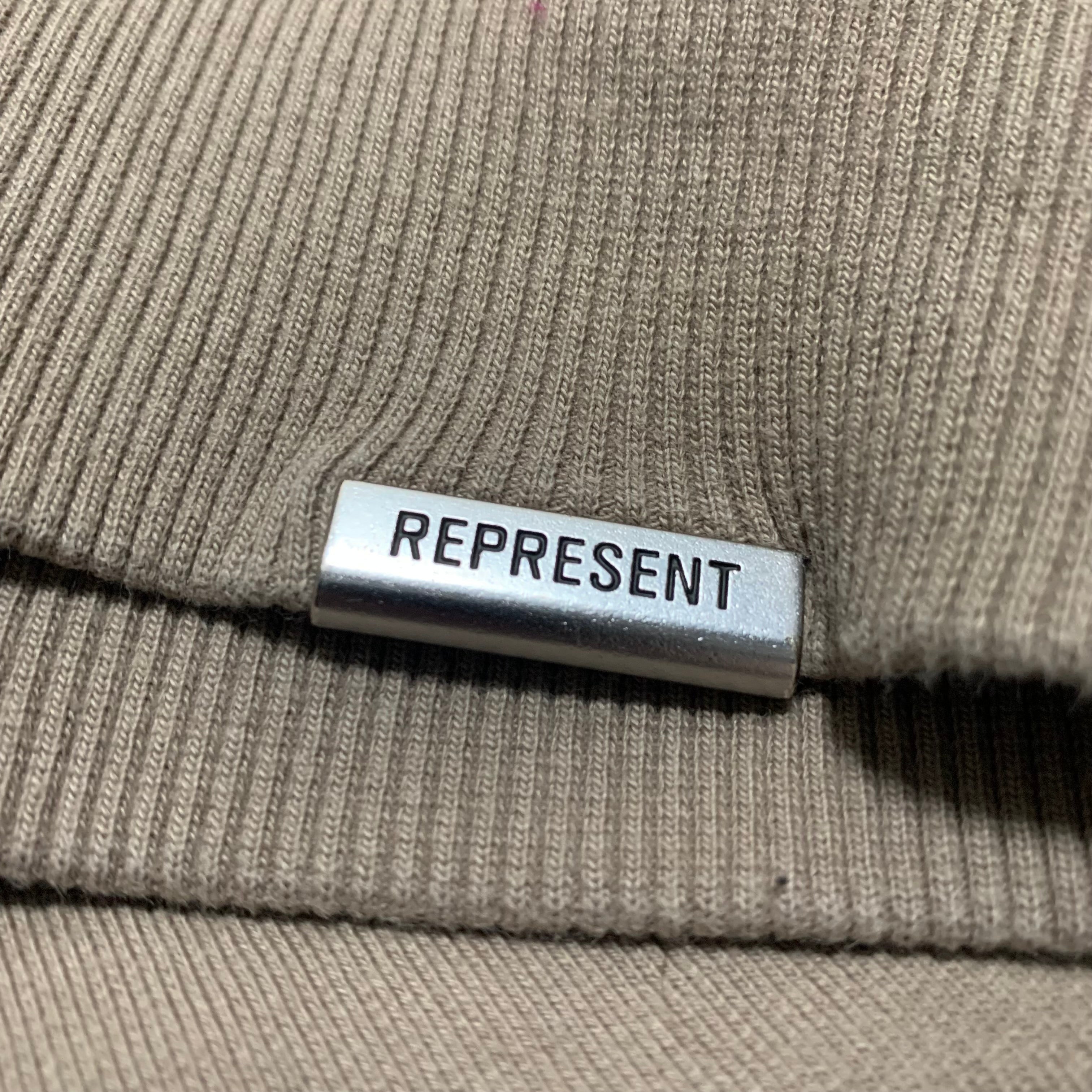 Represent Small Blanks Beige Sweater Sweatshirt Crewneck