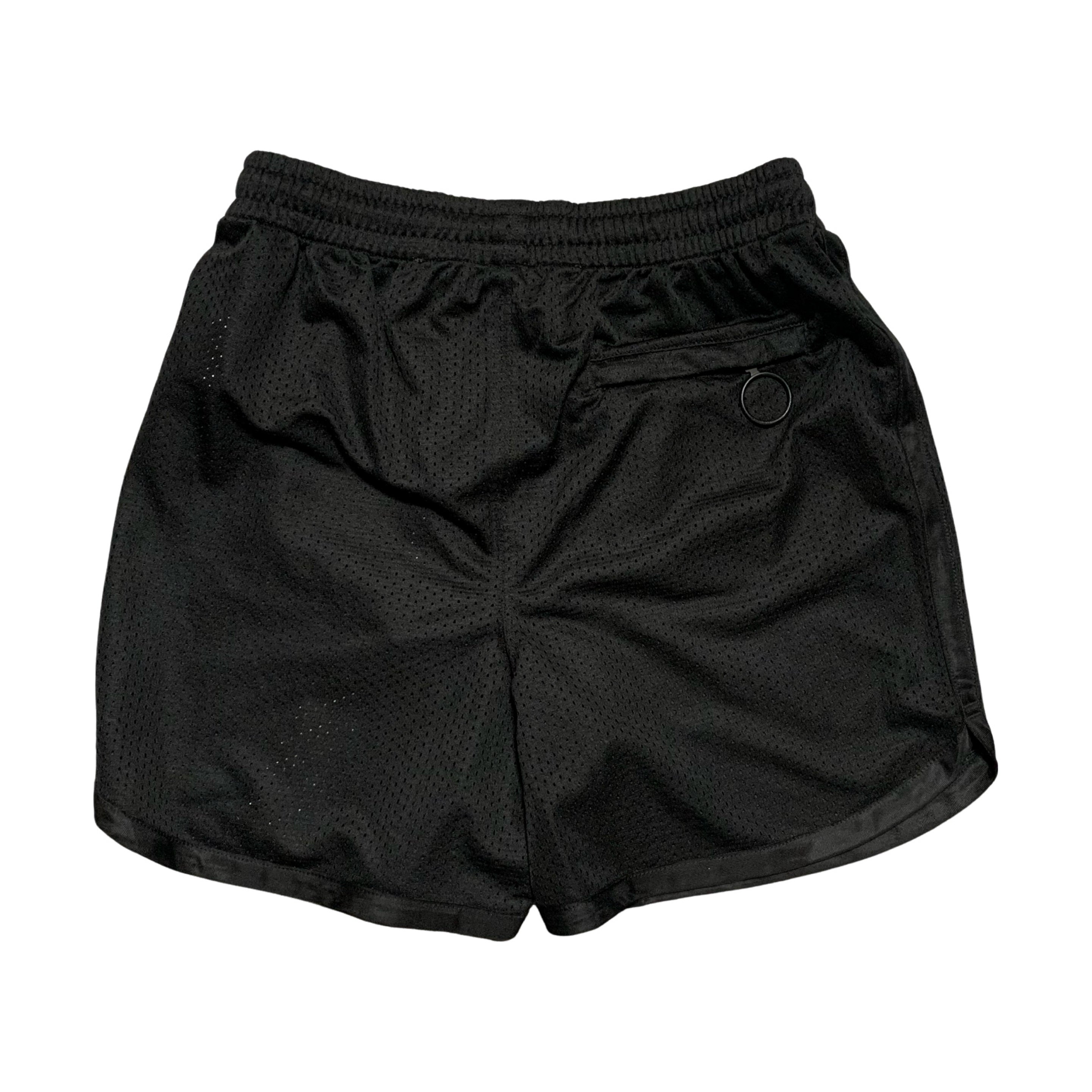 Off White Small Shorts Wavy Line Mesh Black Shorts Bottoms Virgil Abloh