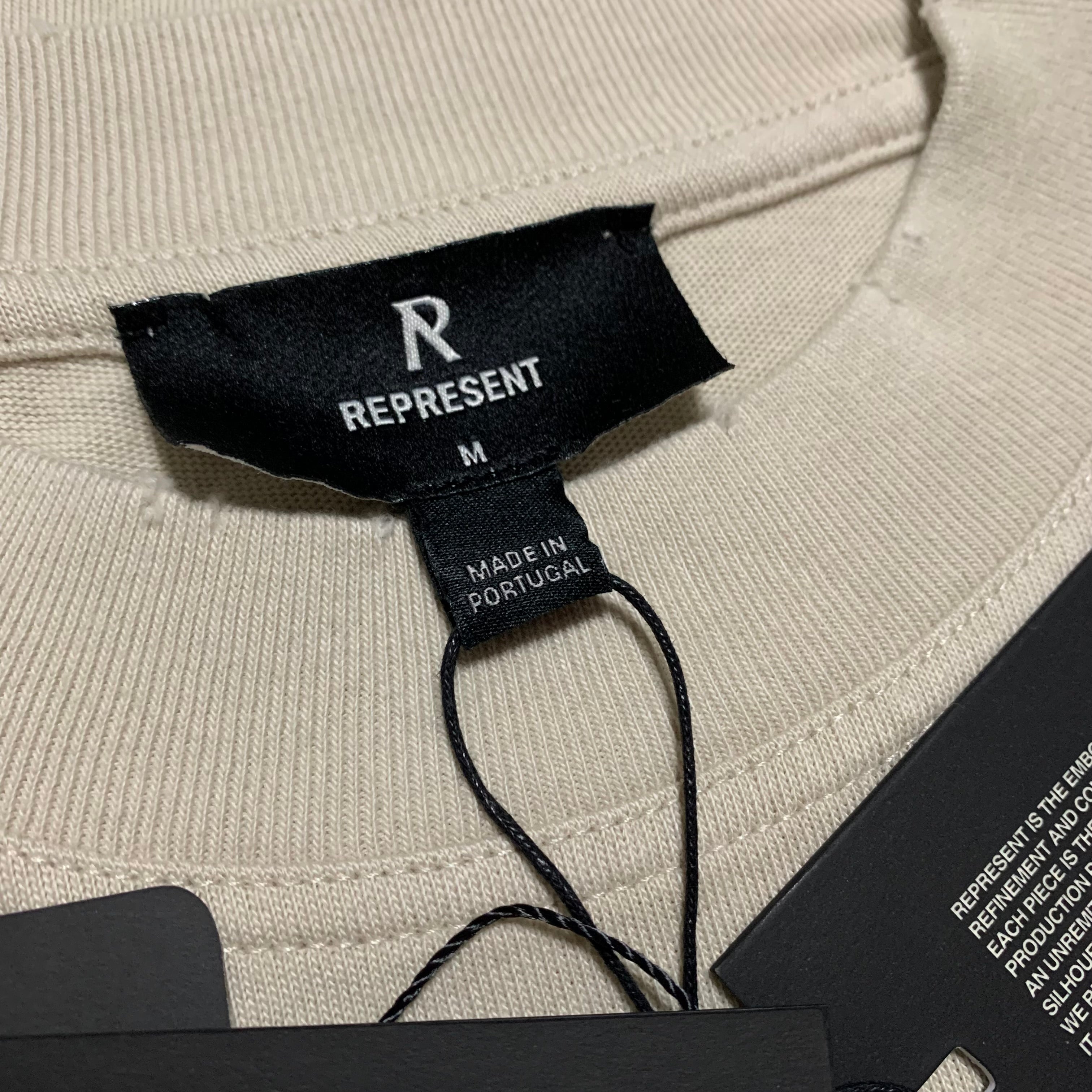 Represent Medium Only The Strong Survive Vintage White Tee Shark Graphic