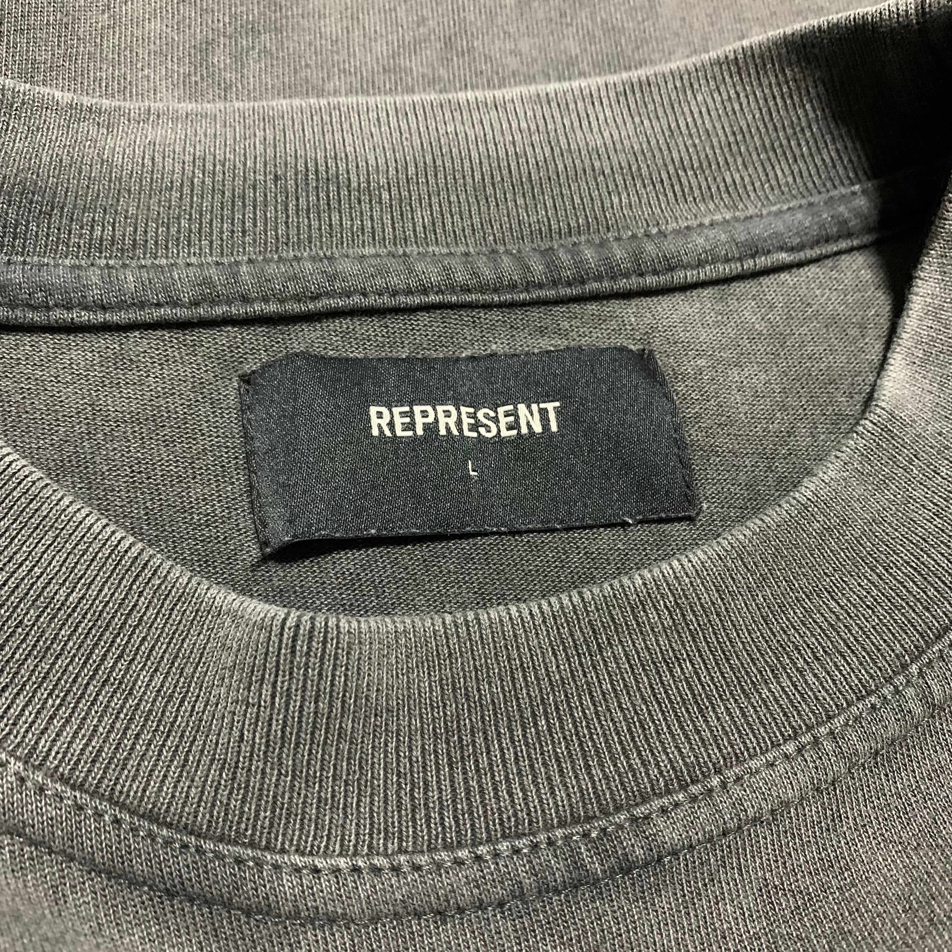 Represent Large As Good As Dead Vintage Grey Tee