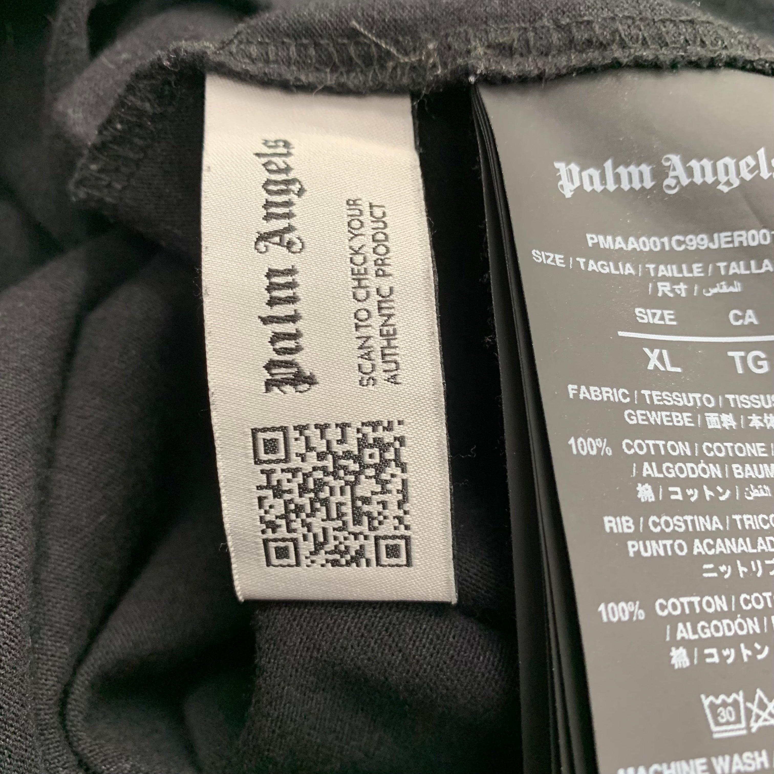 Palm Angels XL Tee Bear Classic Black T-Shirt