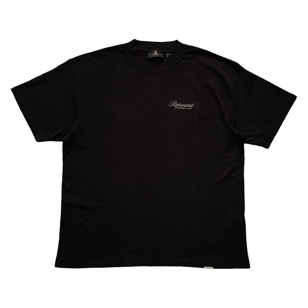 Represent Medium Tee Owners Club Script Jet Black T-Shirt
