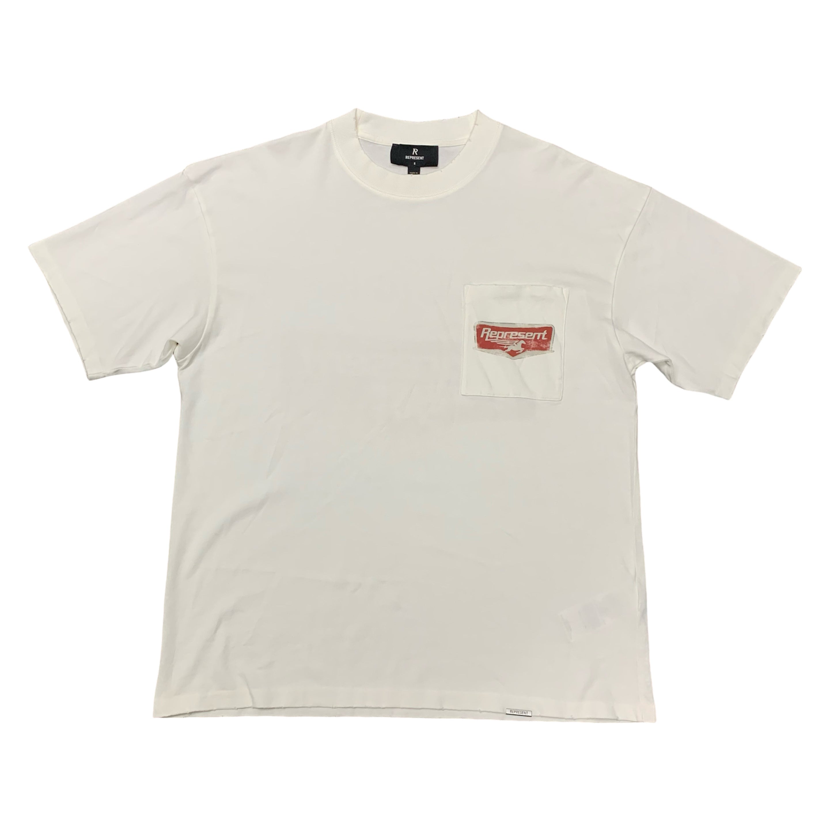 Represent Small Tee Nothing Faster Flat White T-Shirt