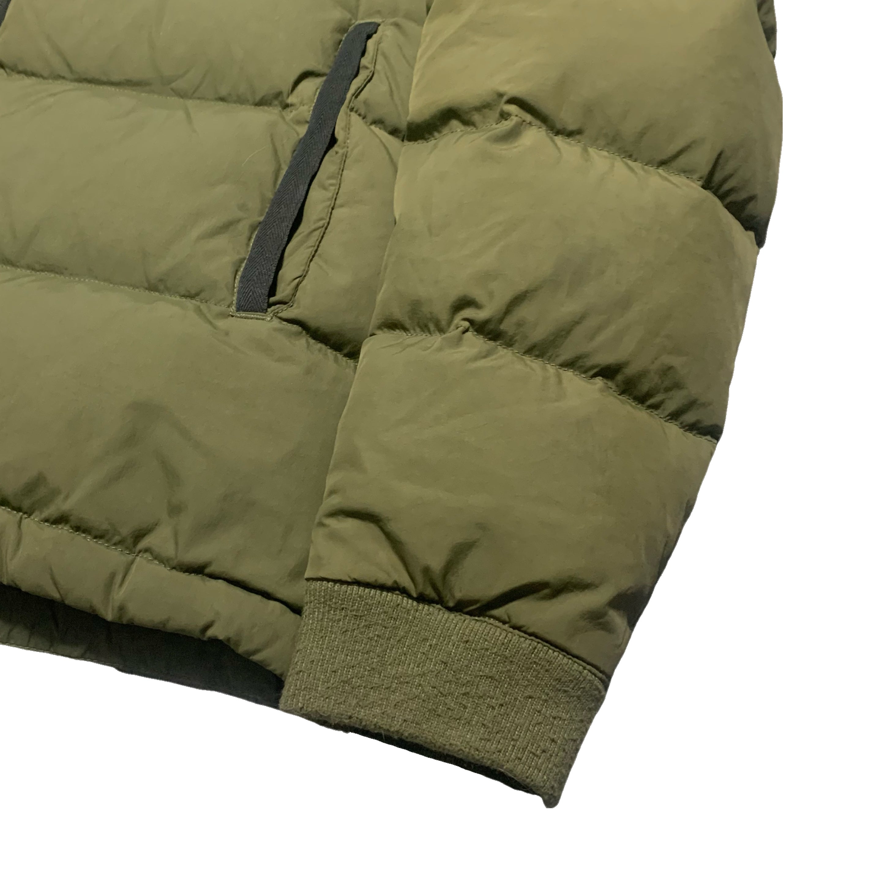 Timberland Small Puffer Jacket Khaki Green Hooded Jacket